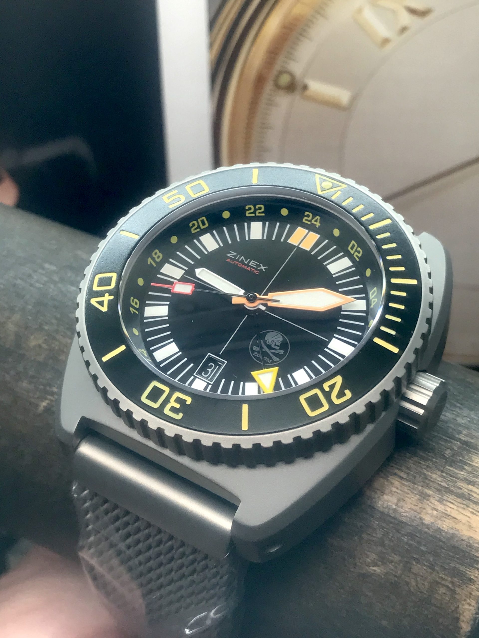 Zinex Trimix GMT Holy Grail #001/300 2000m Pirate Dial Swiss ETA