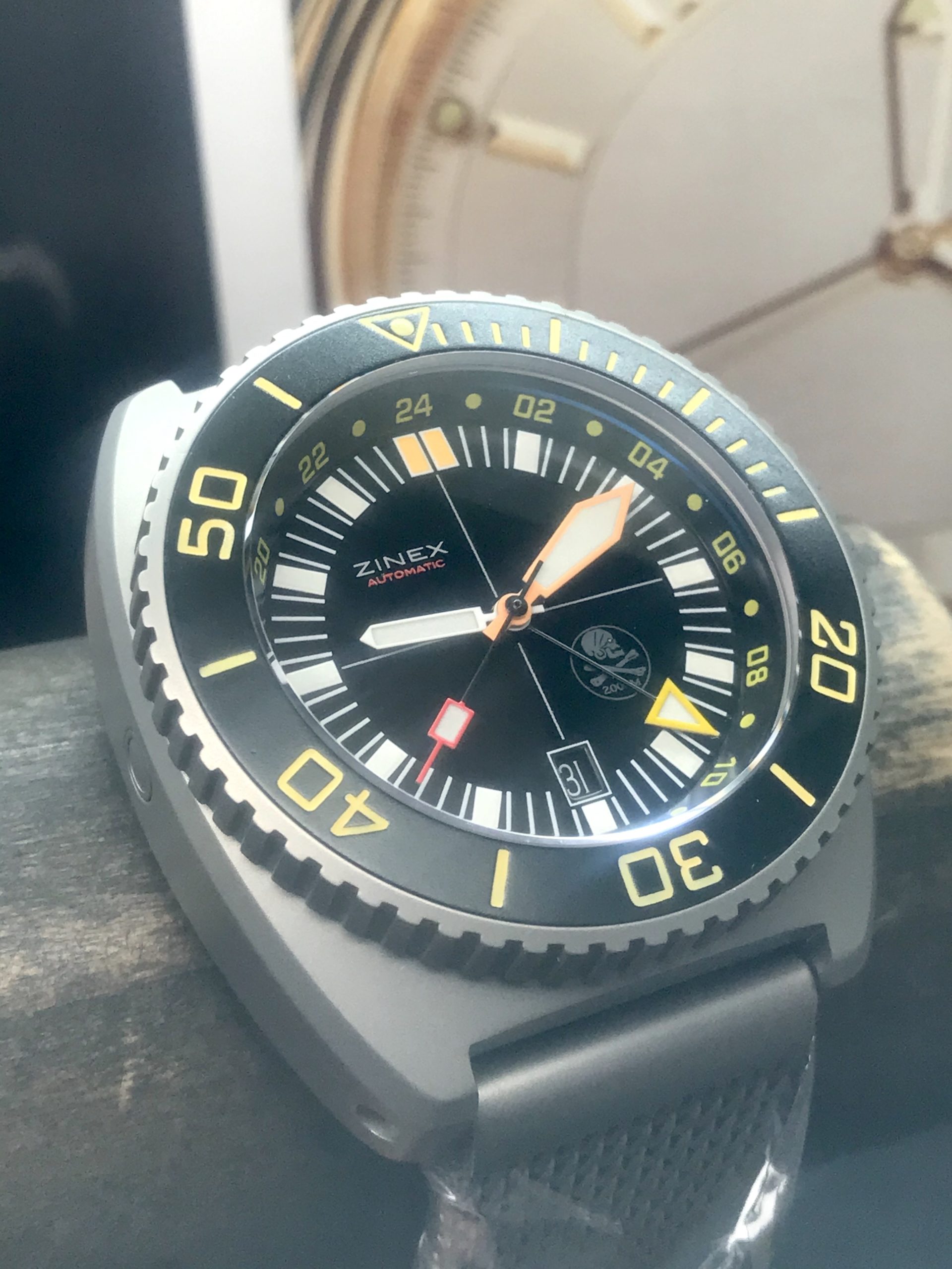Zinex Trimix GMT Holy Grail #001/300 2000m Pirate Dial Swiss ETA