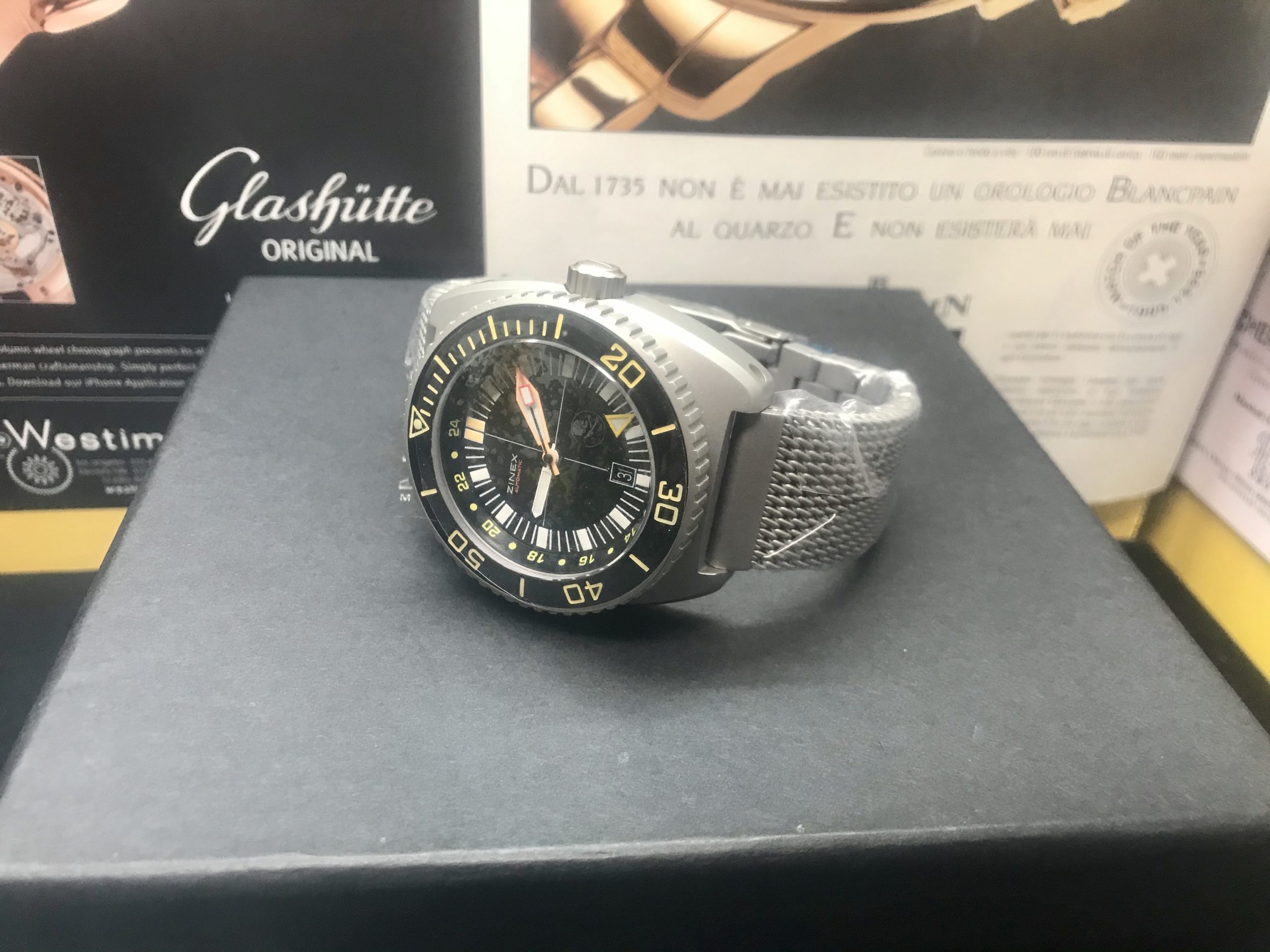 Zinex Trimix GMT Holy Grail #001/300 2000m Pirate Dial Swiss ETA