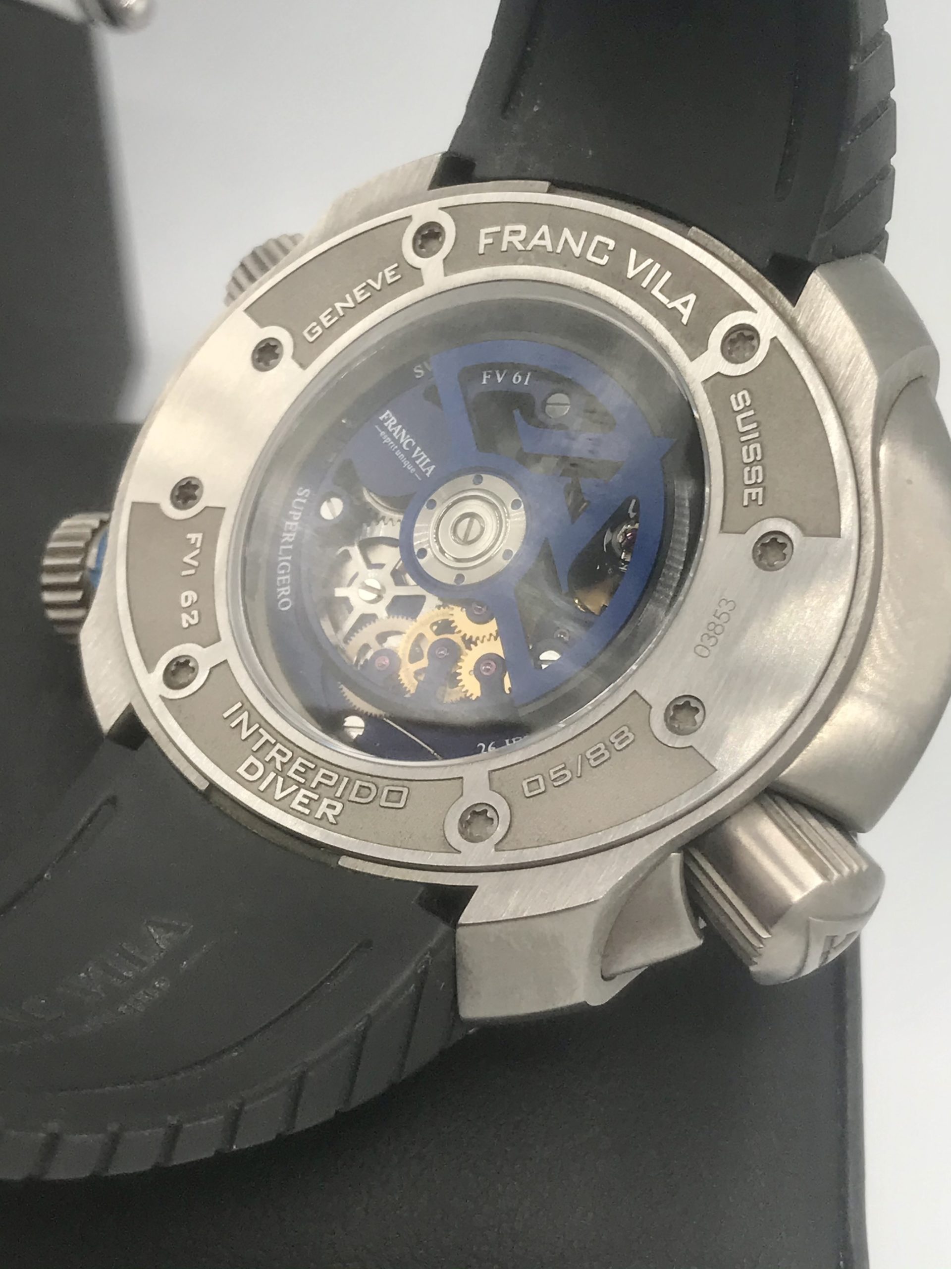 Franc Vila Intrepido Diver Superligero FVi62 Titanium 300m Swiss
