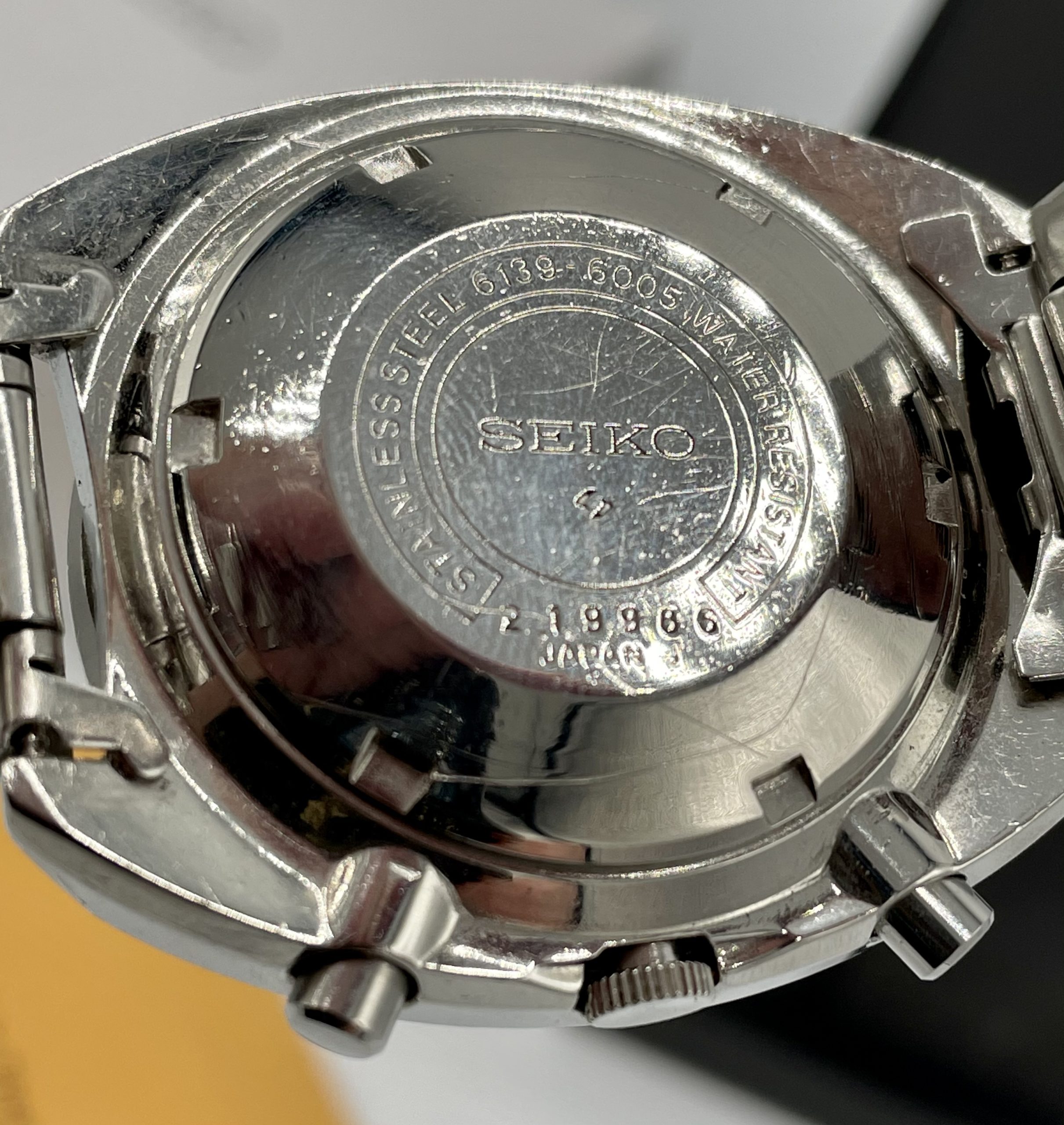 Vintage Yellow Resist Dial For SEIKO Chronograph 6139-6005 / 6007 / 6009 Pogue - Pre-owned