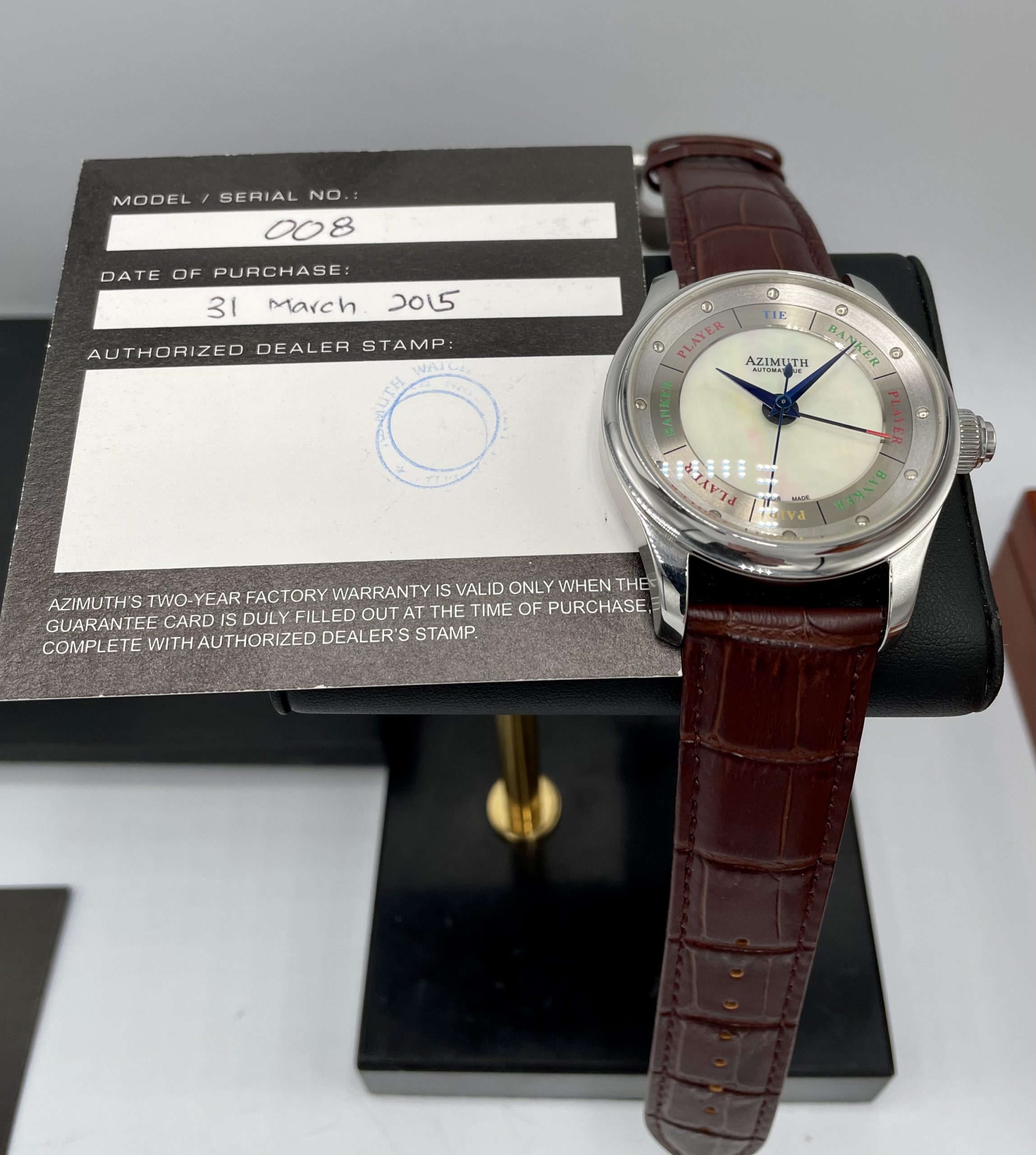 Azimuth Grand Baccarat Limited Edition Swiss Automatic Mother Of