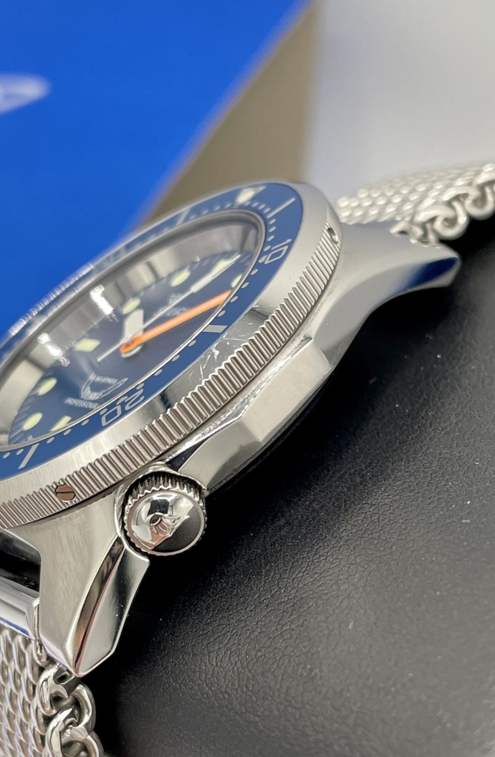 Squale 1521 50 Atmos Ocean Mesh Blue Dial 500m Diver 42mm Swiss