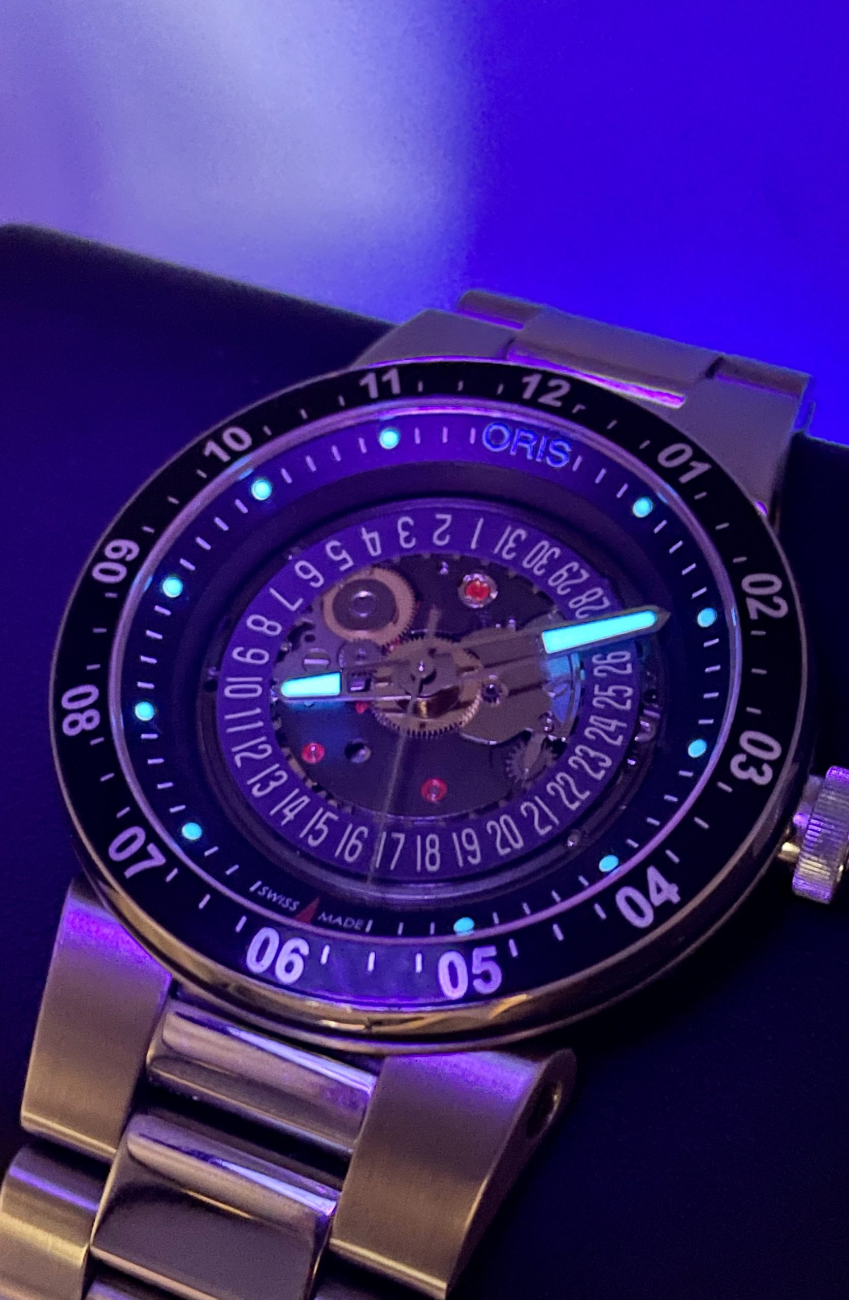 Oris Williams F1 Team Skeleton 42mm Swiss Automatic Black Bezel