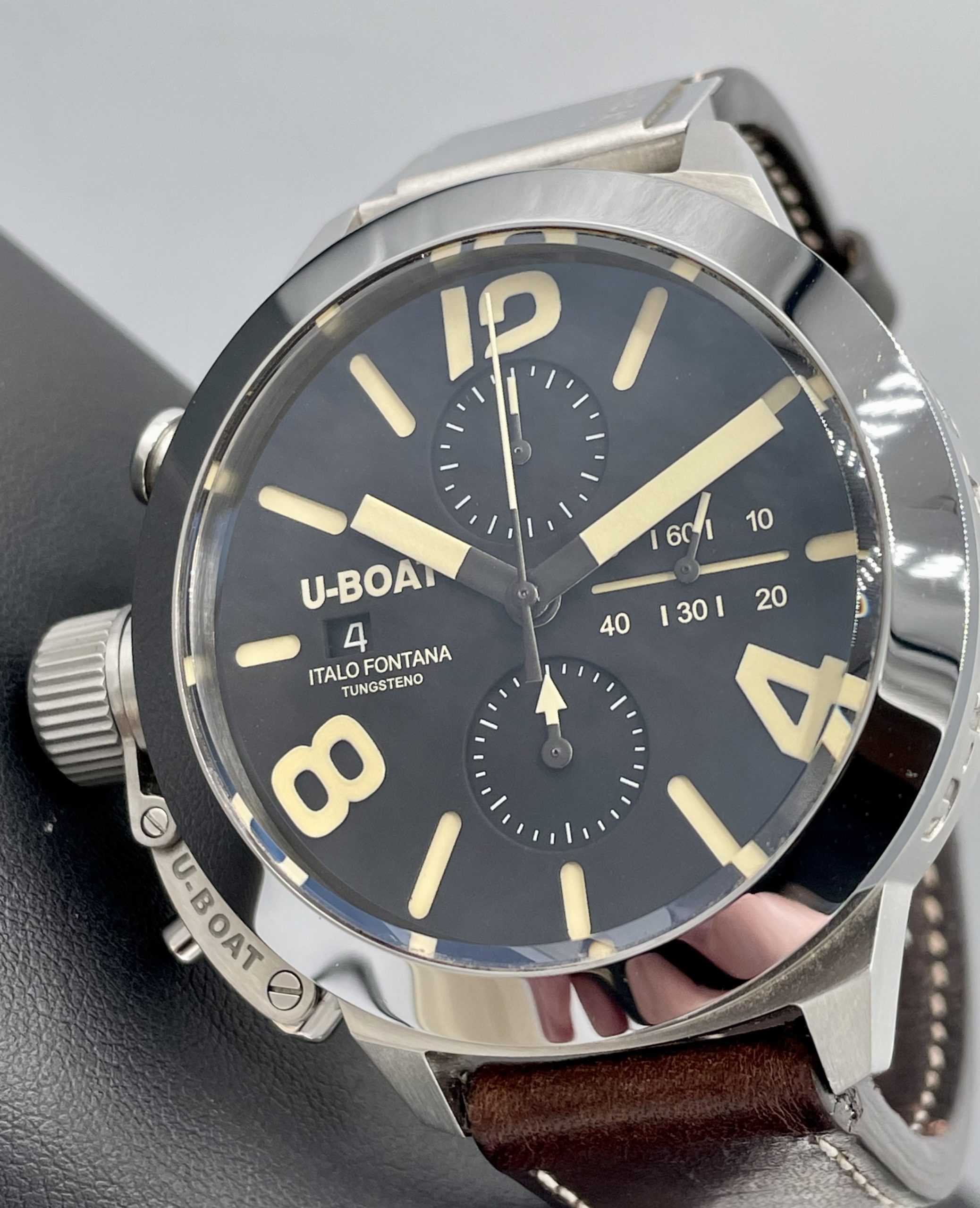 UBOAT Tungsteno Chronograph 45mm Swiss Valjoux 7750 Tungsten Steel