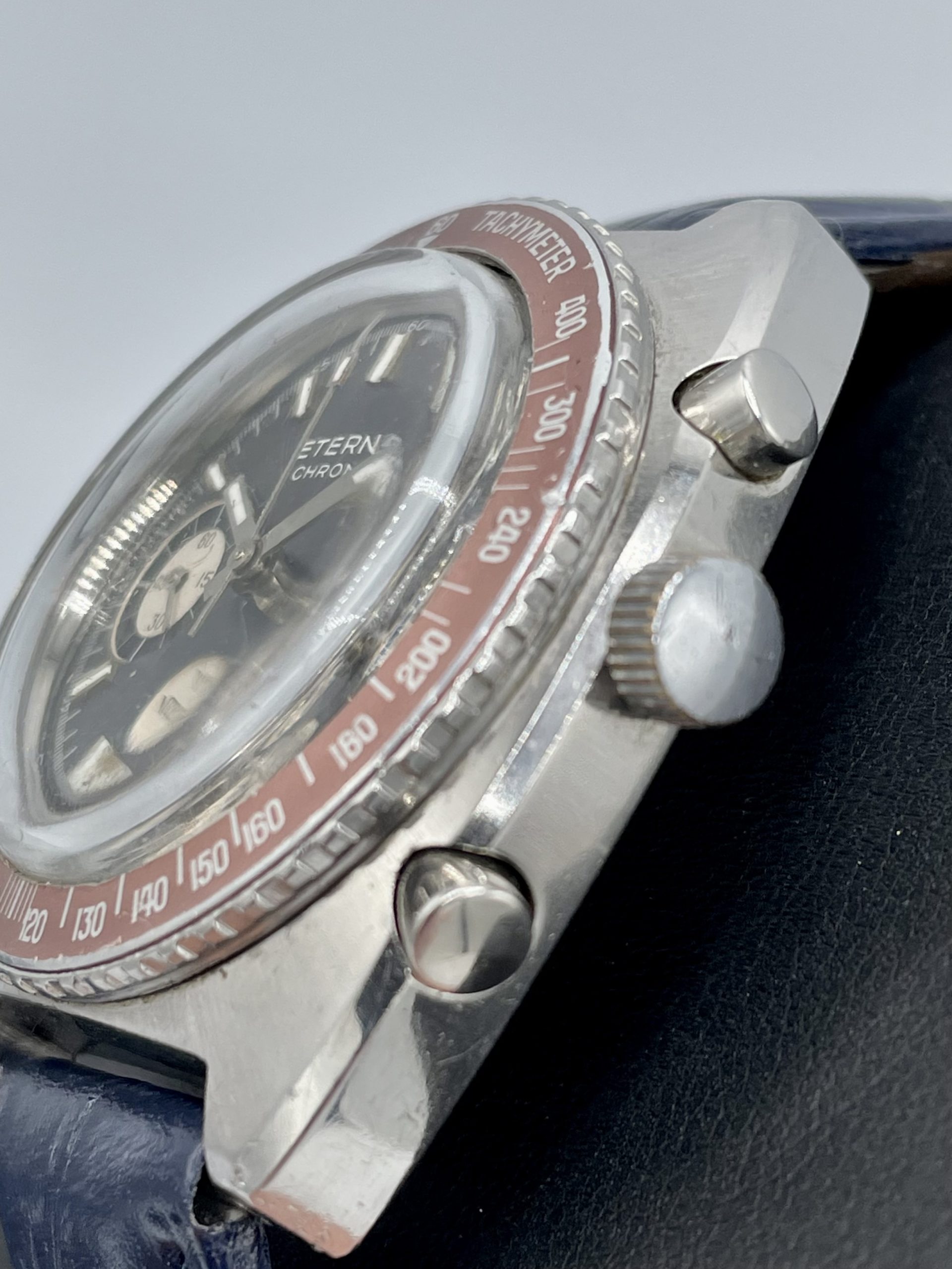 Vintage Eterna Tri-Compax Chronograph Ref 154 FTP-7 Swiss Valjoux