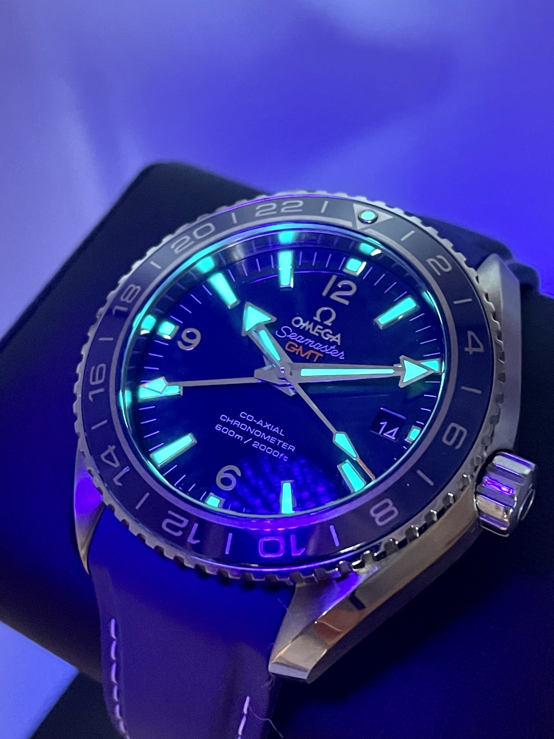 OMEGA SEAMASTER OCEAN 600M BLUE TITANIUM CO‑AXIAL CHRONOMETER