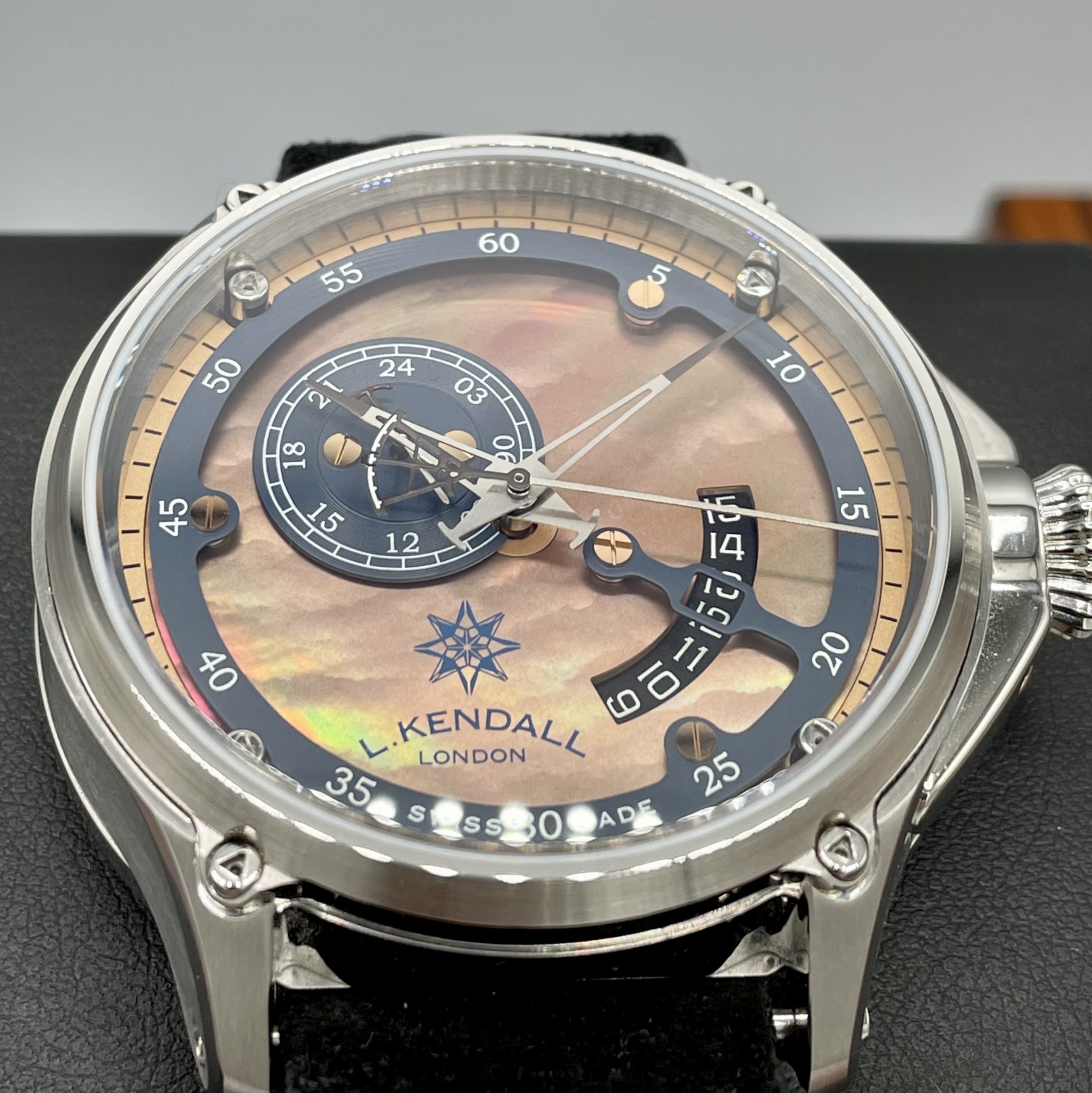 L. Kendall K7 Limited Edition Large Date Brown Mother Of Pearl