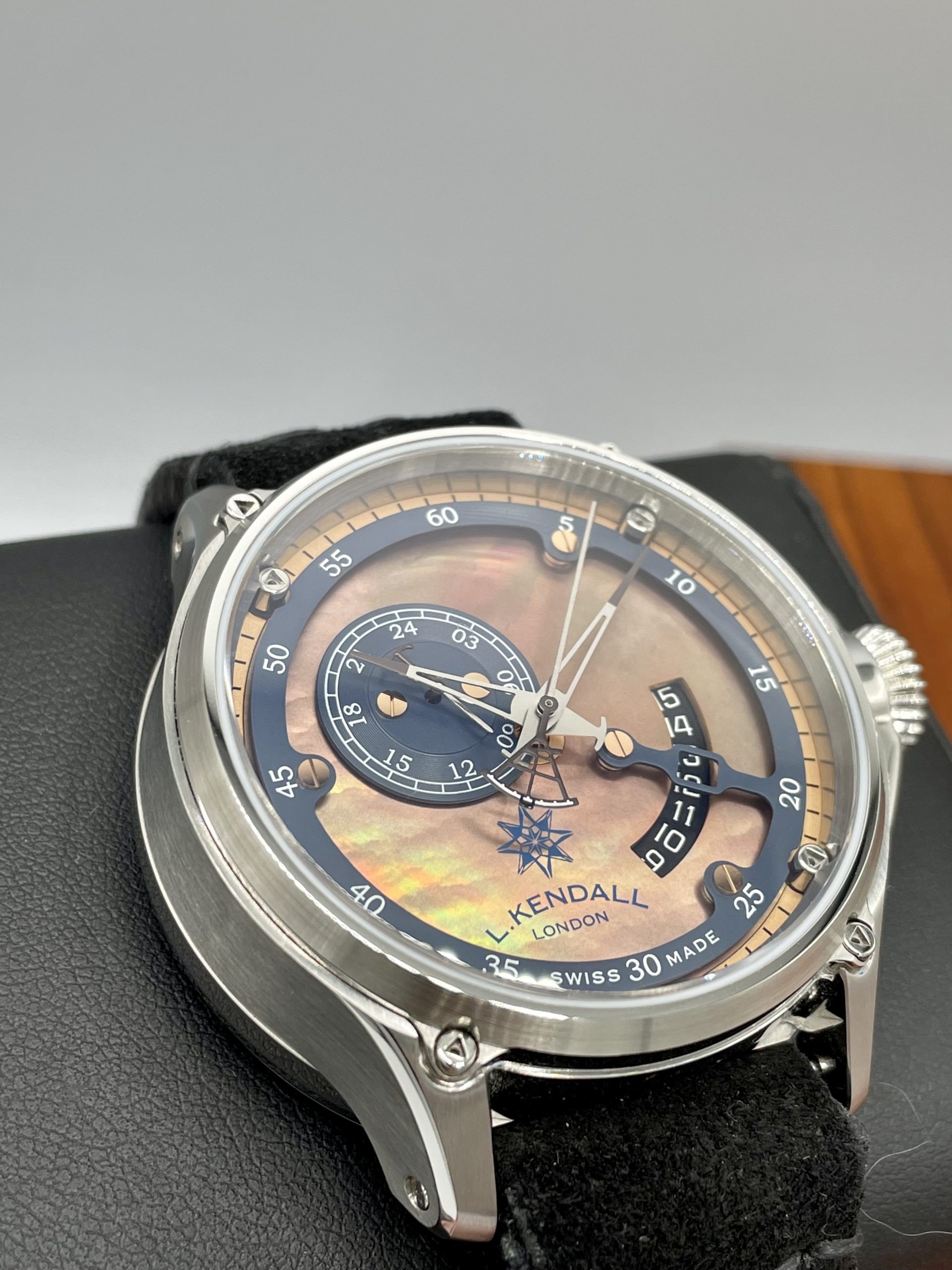 L. Kendall K7 Limited Edition Large Date Brown Mother Of Pearl