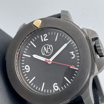 ENNEBI FONDALE 9660-100 DLC Coated Titanium Swiss Automatic 47mm 1000m Black
