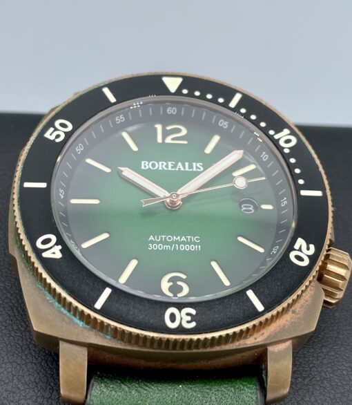 Borealis Navale Bronze Fumed Green Dial 300m Diver 42mm Miyota Automatic - Image 6
