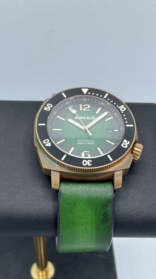 Borealis Navale Bronze Fumed Green Dial 300m Diver 42mm Miyota Automatic - Image 3