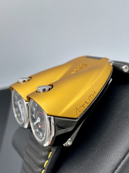 AZIMUTH TWIN TURBO GMT YELLOW SWISS AUTOMATIC LIMITED EDITION 88 PIECES GOLD - Image 10