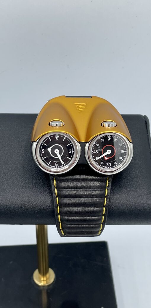 AZIMUTH TWIN TURBO GMT YELLOW SWISS AUTOMATIC LIMITED EDITION 88 PIECES GOLD - Image 3