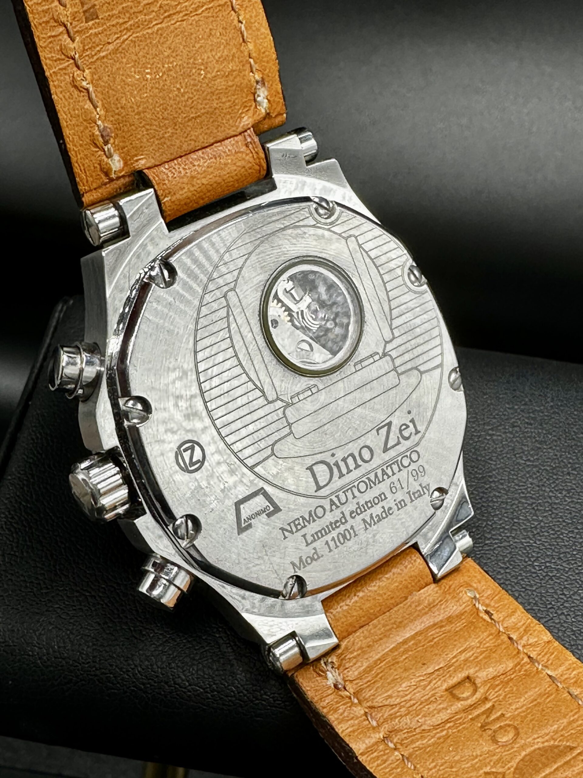 【Nomi】 ANONIMO DINO ZEI NEMO Chronograph RARE BLUE DIAL LIMITED