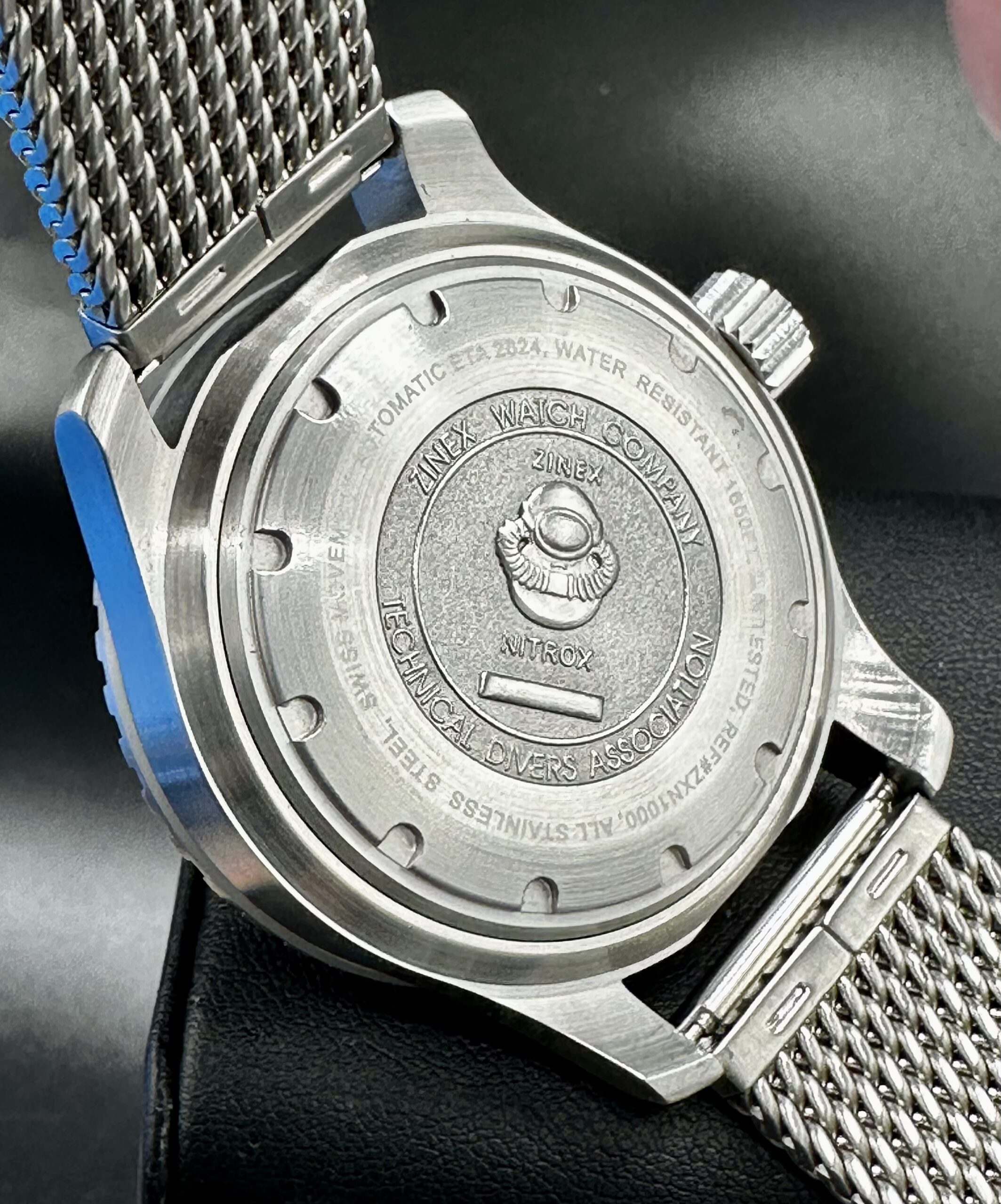 Zinex ZIXEN NITROX Prototype Blue SWISS ETA AUTOMATIC 44MM 500M