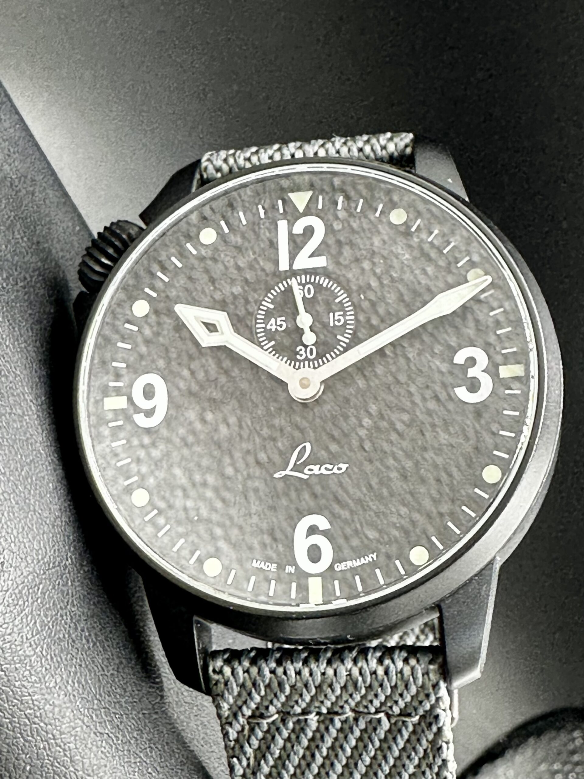 Laco Spirit Of St Louis Laco 18 Automatic 42mm Black Dial Black