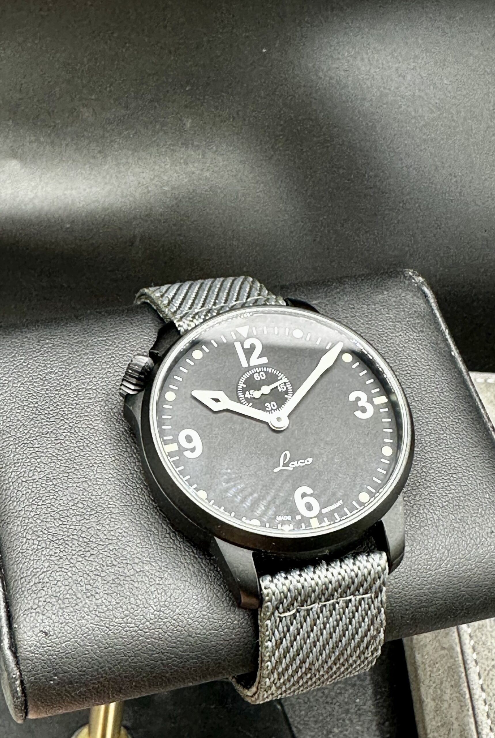 Laco Spirit Of St Louis Laco 18 Automatic 42mm Black Dial Black