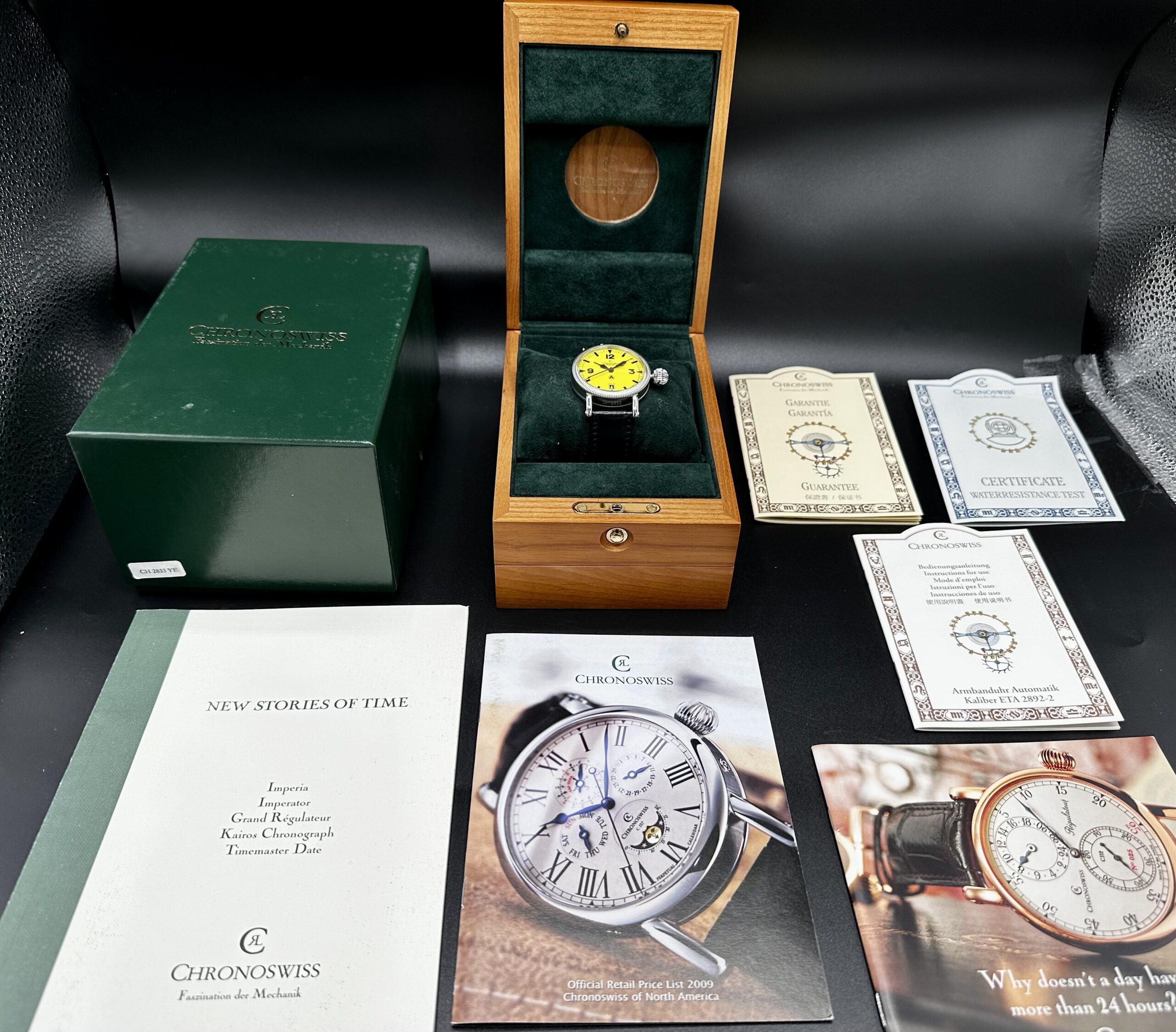 ORIGINAL CHRONOSWISS TIMEMASTER CH 2833 YE SWISS AUTOMATIC 40MM