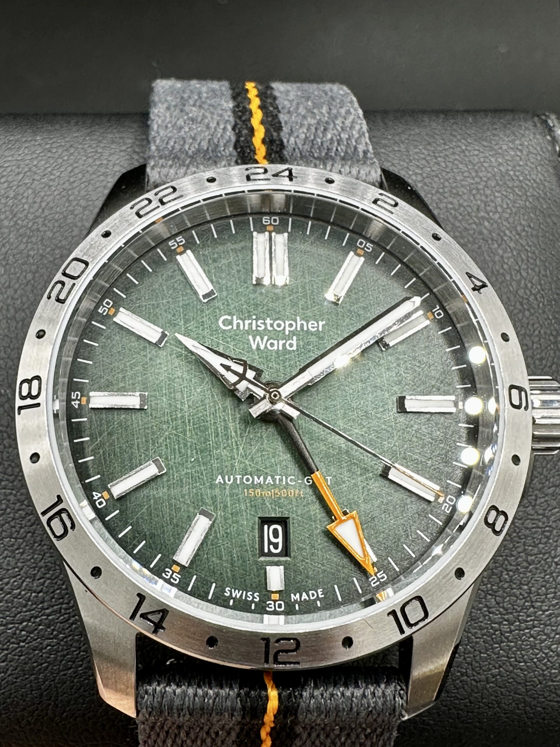 CHRISTOPHER WARD C63 Sealander GMT Hunter Green Dial Swiss