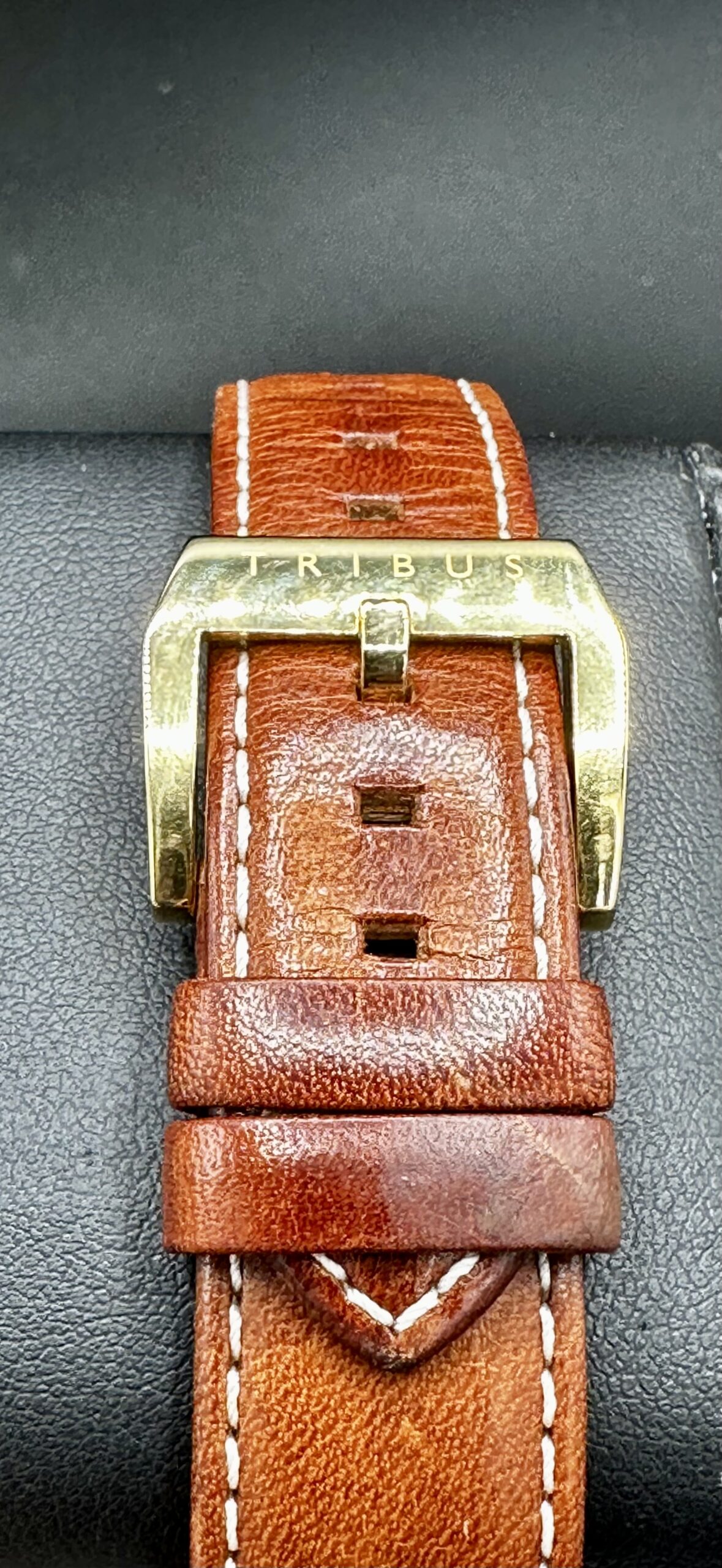 TRIBUS TRI-03 Power Reserve GMT COSC Swiss Automatic Gold PVD