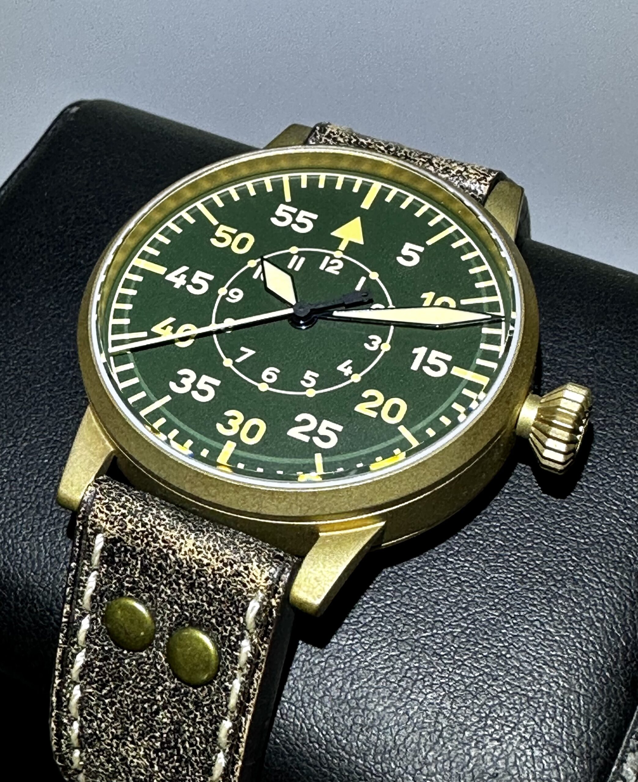 Laco PILOT WATCH ORIGINAL LACO EDITION 97 Bronze 42mm Green Dial
