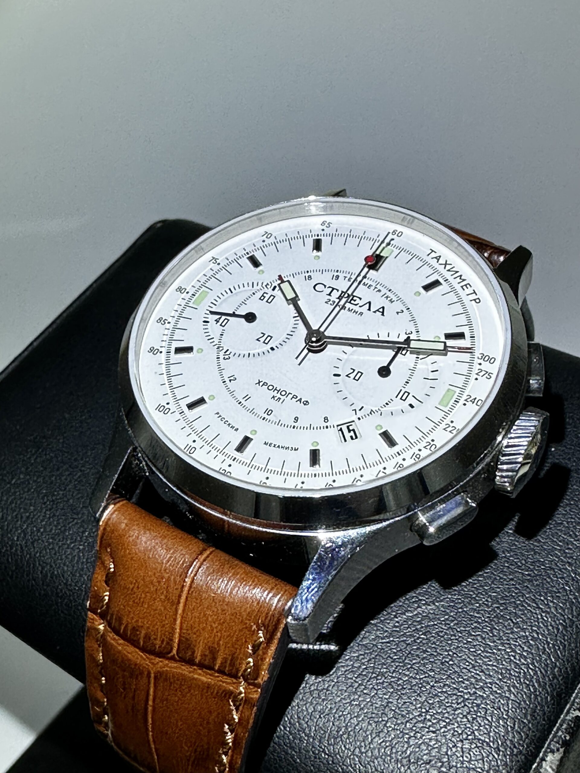 Stella COSMOS CO42CYW Chronograph 42mm Poljot Caliber 3133