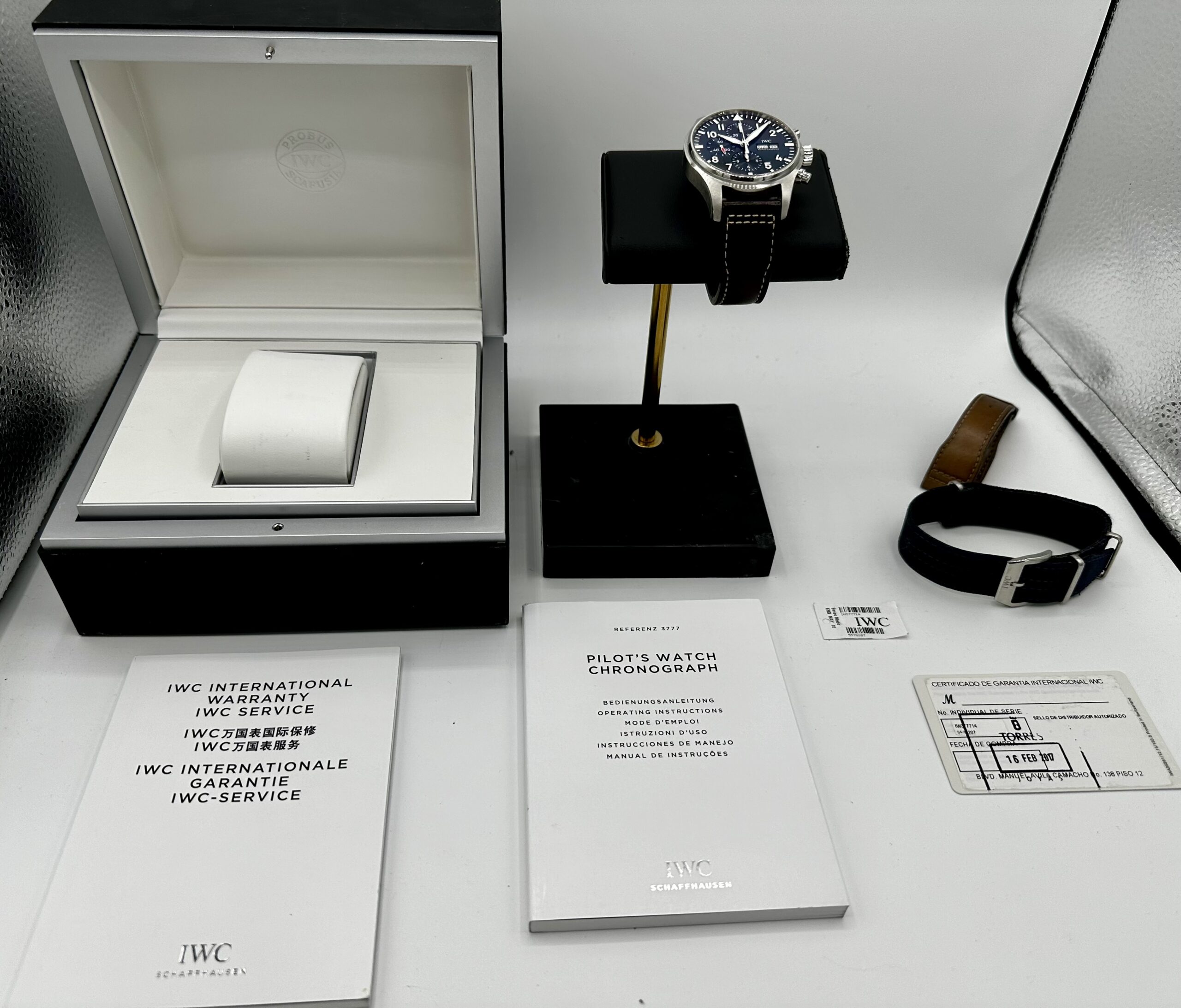 IWC Le Petit Prince Blue Pilots Chronograph Swiss Auto IW371714