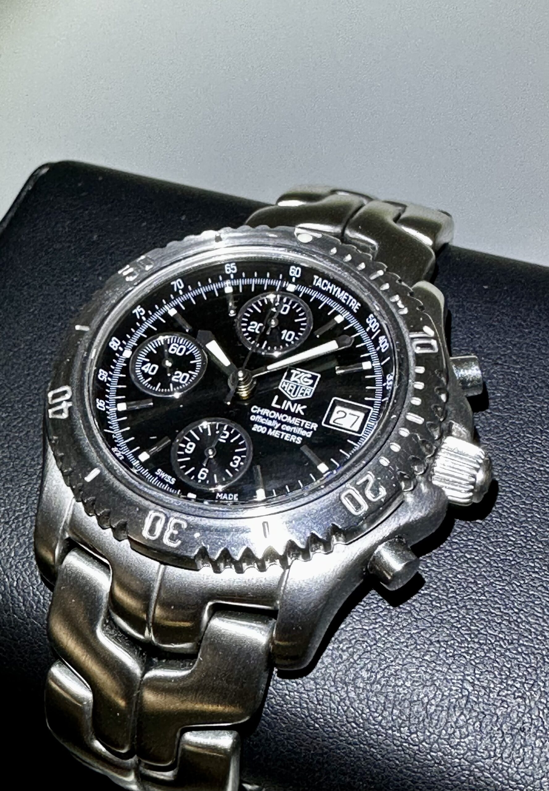 TAG Heuer Link CHRONOGRAPH Swiss ETA Automatic 42mm Black Dial