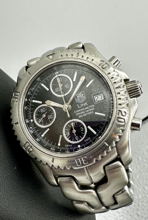 TAG Heuer Link CHRONOGRAPH Swiss ETA Automatic 42mm Black Dial