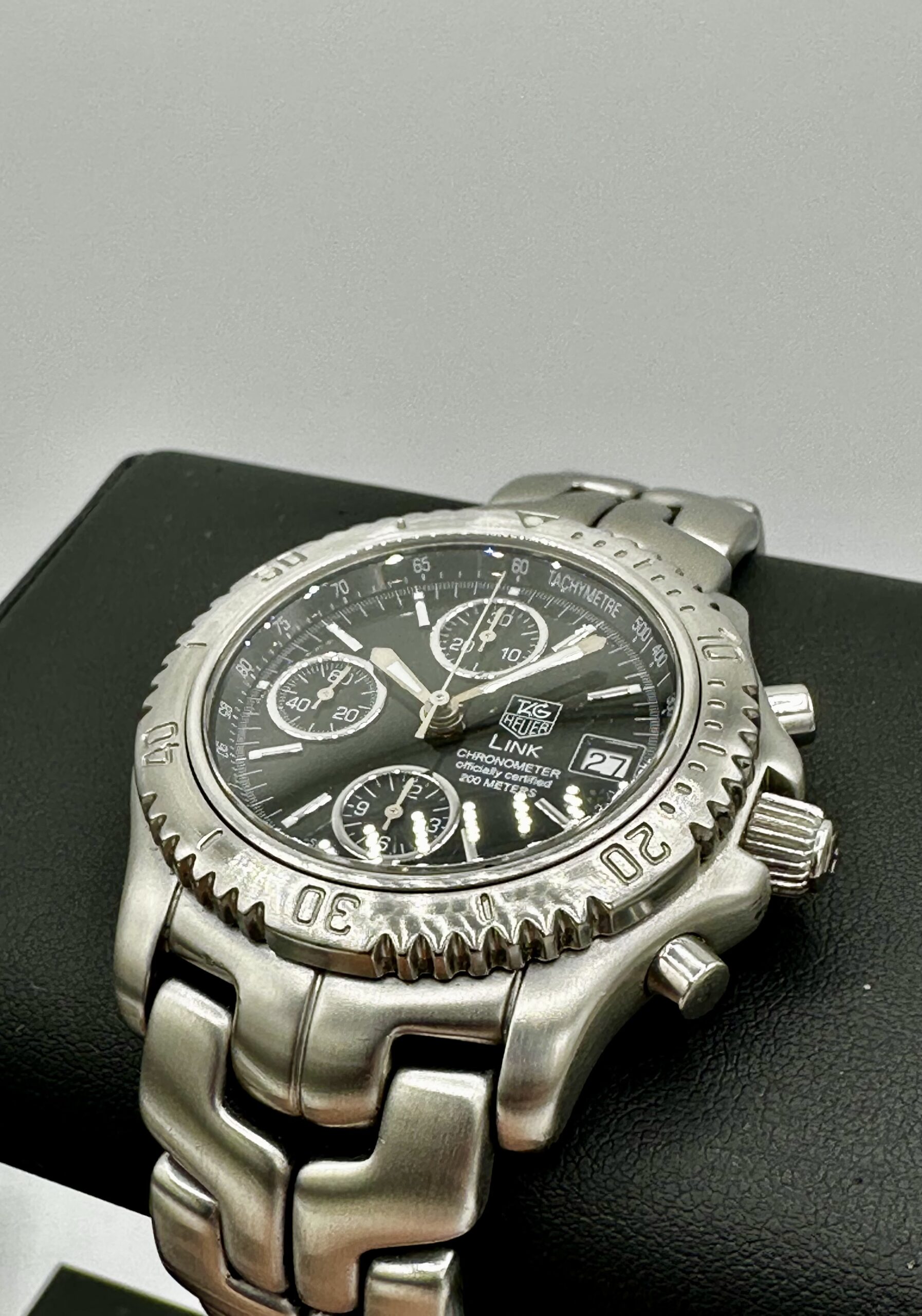 TAG Heuer Link CHRONOGRAPH Swiss ETA Automatic 42mm Black Dial