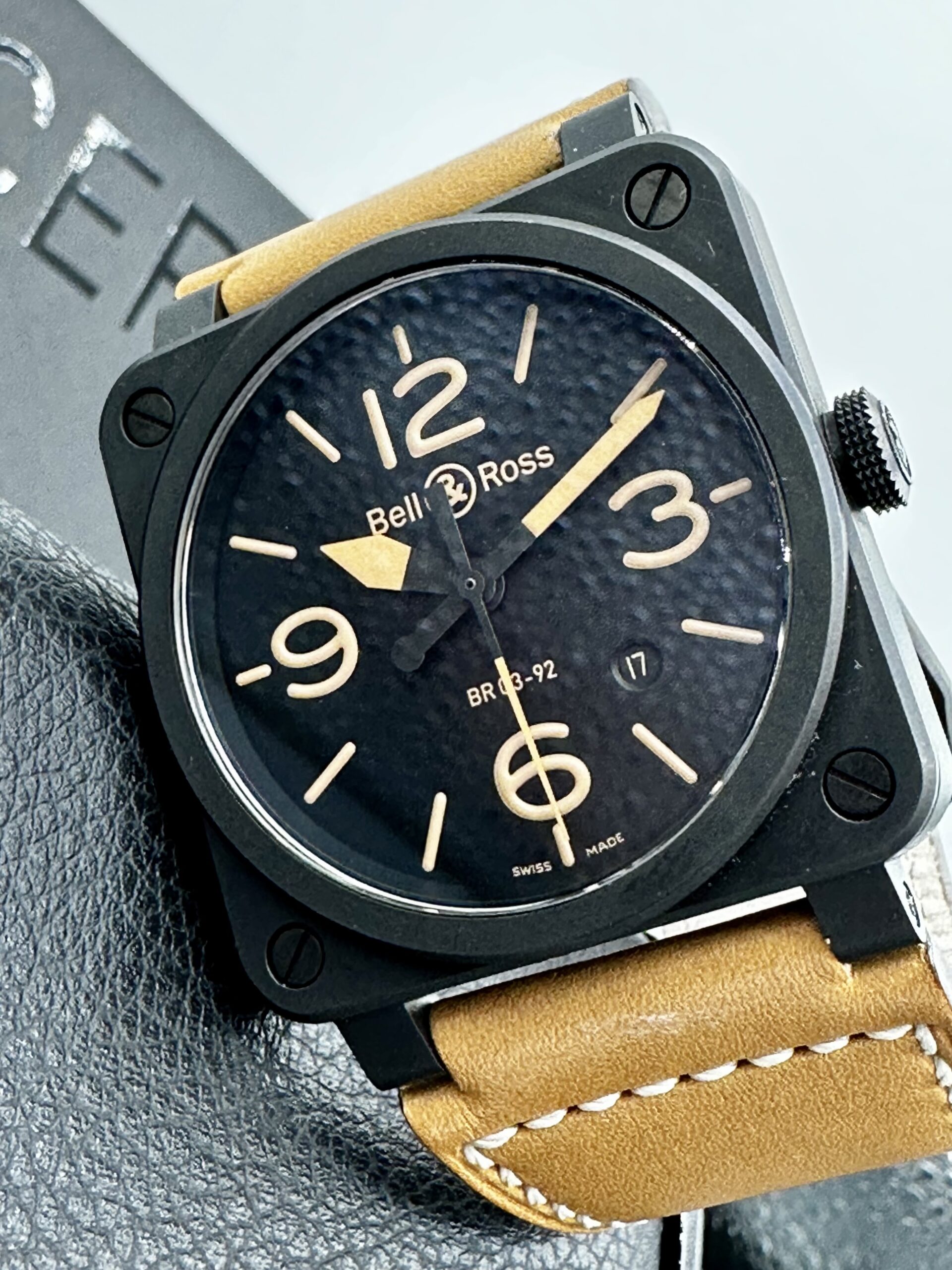 Bell & Ross BR03-92 Heritage Ceramic Black Dial 100m Swiss