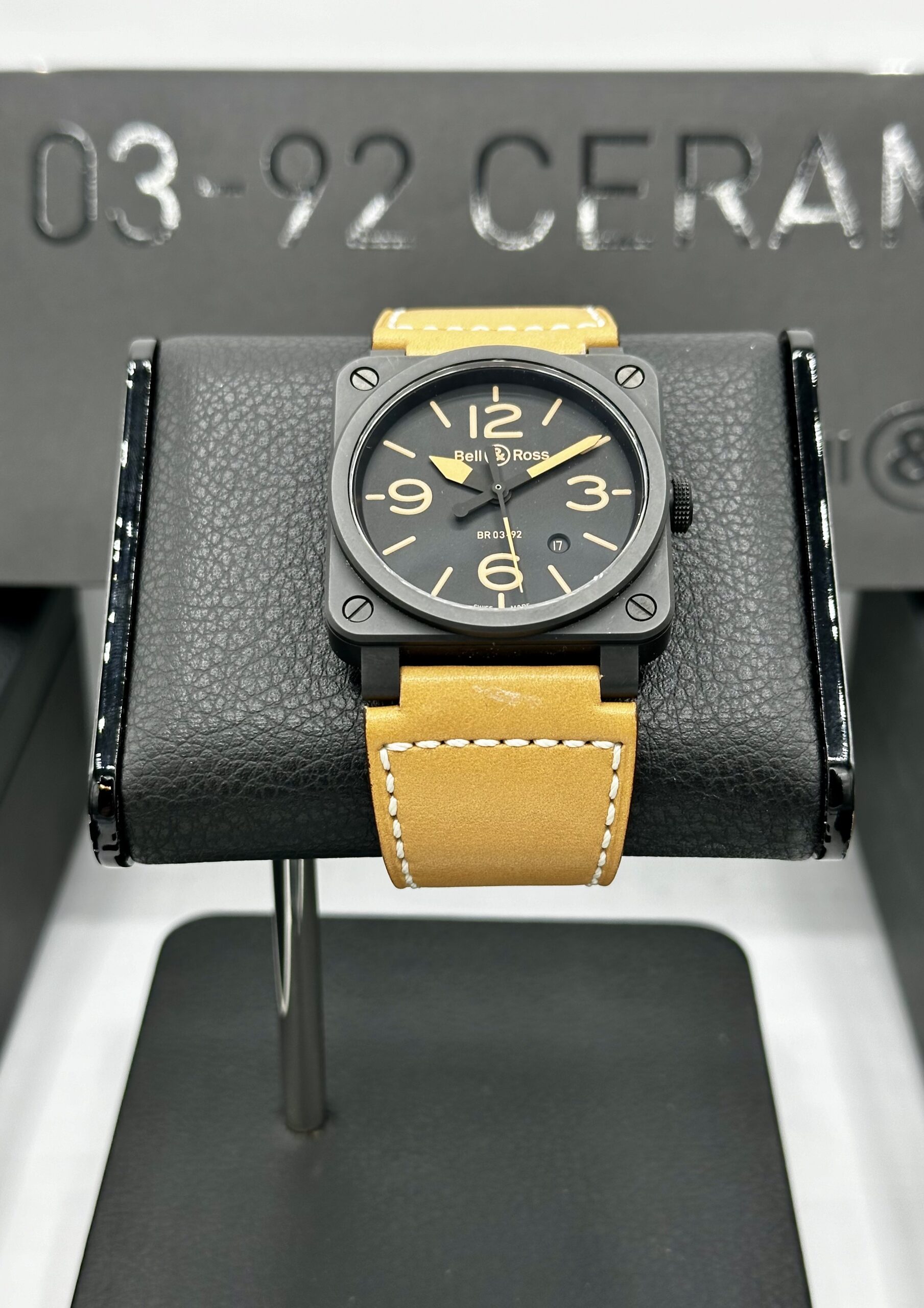 Bell & Ross BR03-92 Heritage Ceramic Black Dial 100m Swiss
