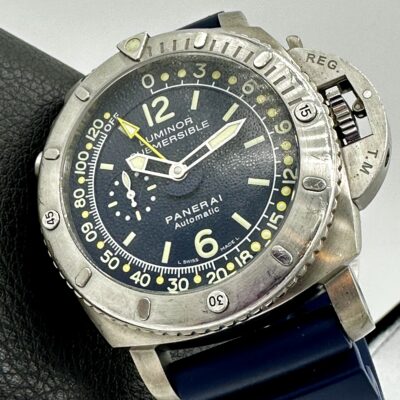 PANERAI LUMINOR 1950 PANGEA SUBMERSIBLE DEPTH GAUGE PAM00307 MIKE HORN TITANIUM