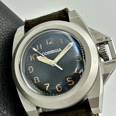 Corrigia 03 Blasted Black Diver 3 Days 3000m Pro.A PG100 Swiss Automatic Limited