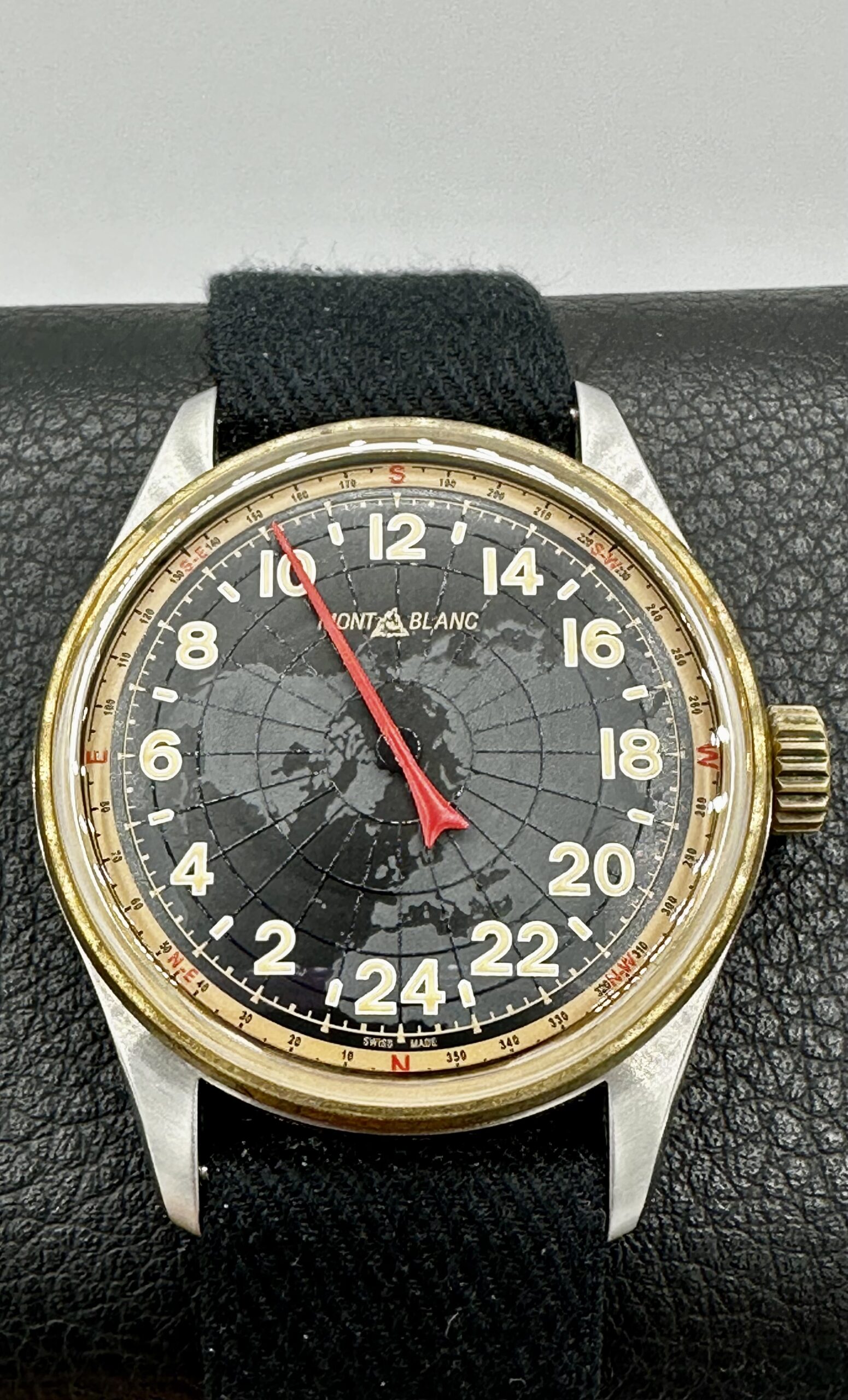 Montblanc 1858 24 Hour Single Hand Bronze Black NH Dial 42mm Swiss