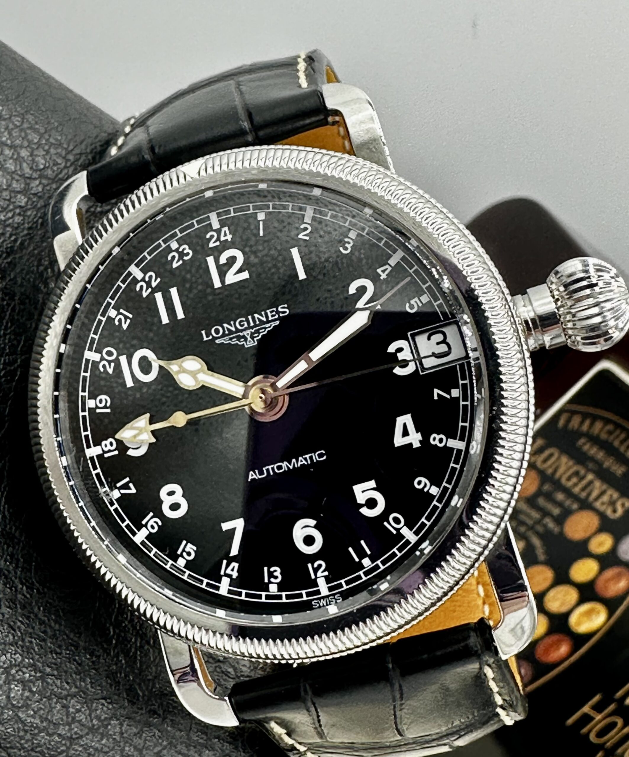 Longines Heritage Avigation Oversize Crown GMT 41mm Swiss