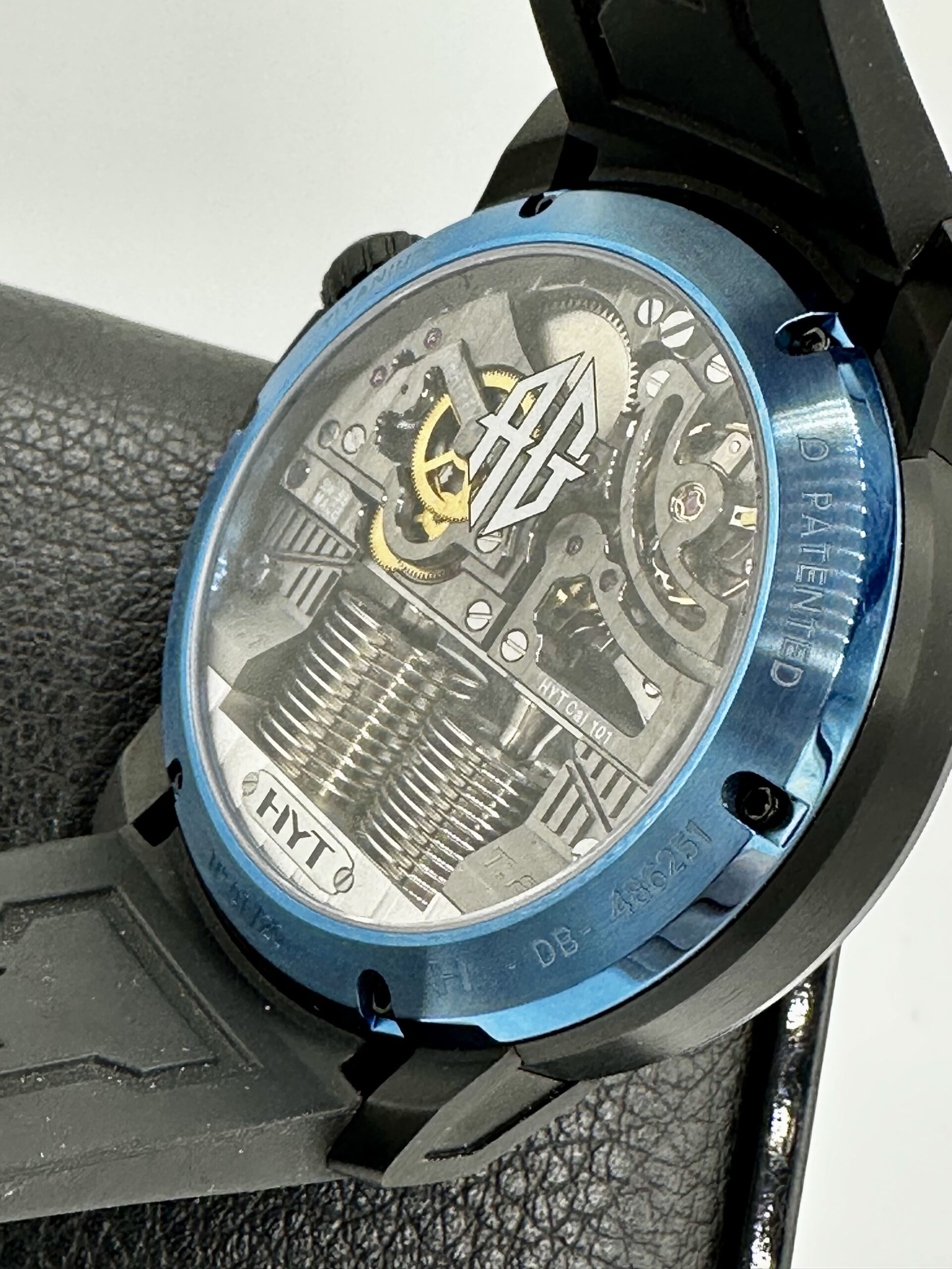 HYT H1 ANTOINE GRIEZMANN BLACK DLC TITANIUM BLUE PVD 49MM SWISS