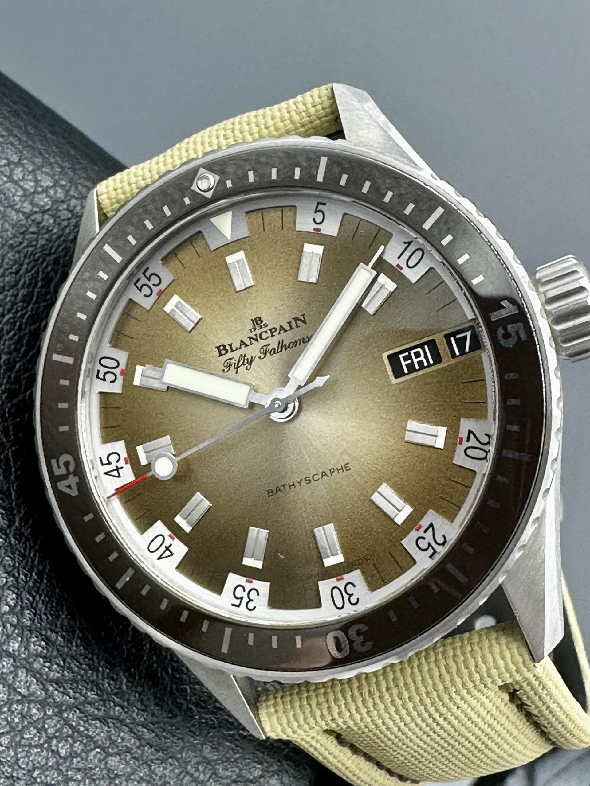 Blancpain Fifty Fathoms Bathyscaphe Day Date Desert Edition