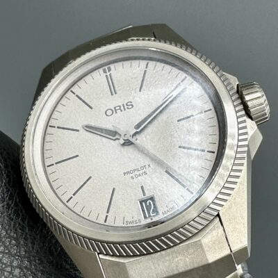 ORIS PROPILOT X CALIBER 400 39MM TITANIUM 5 DAYS POWER RESERVE GREY DIAL