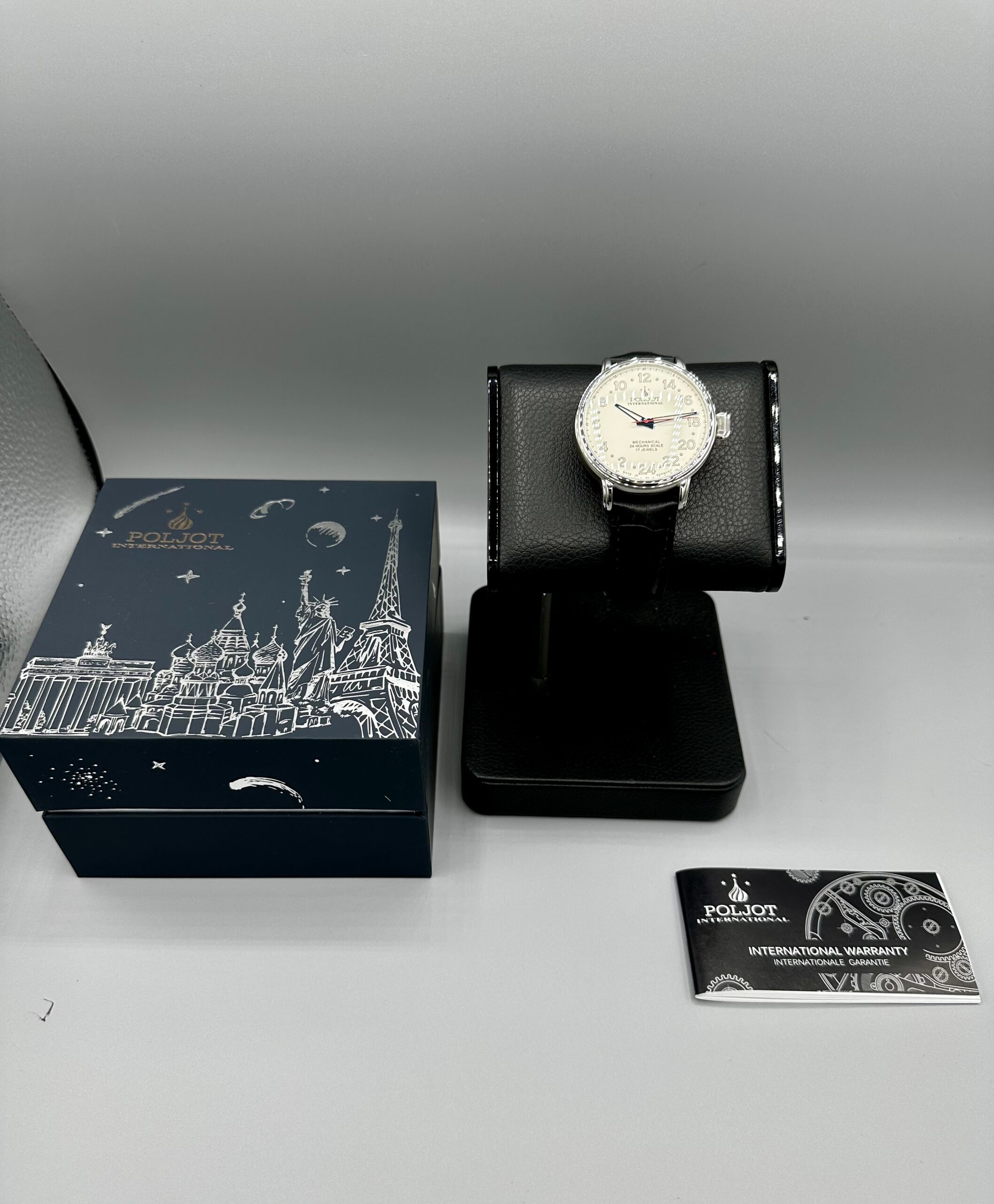 Poljot Polar Bear Pilot Watch 24hr Dial Mechanical Wind Cal 2423