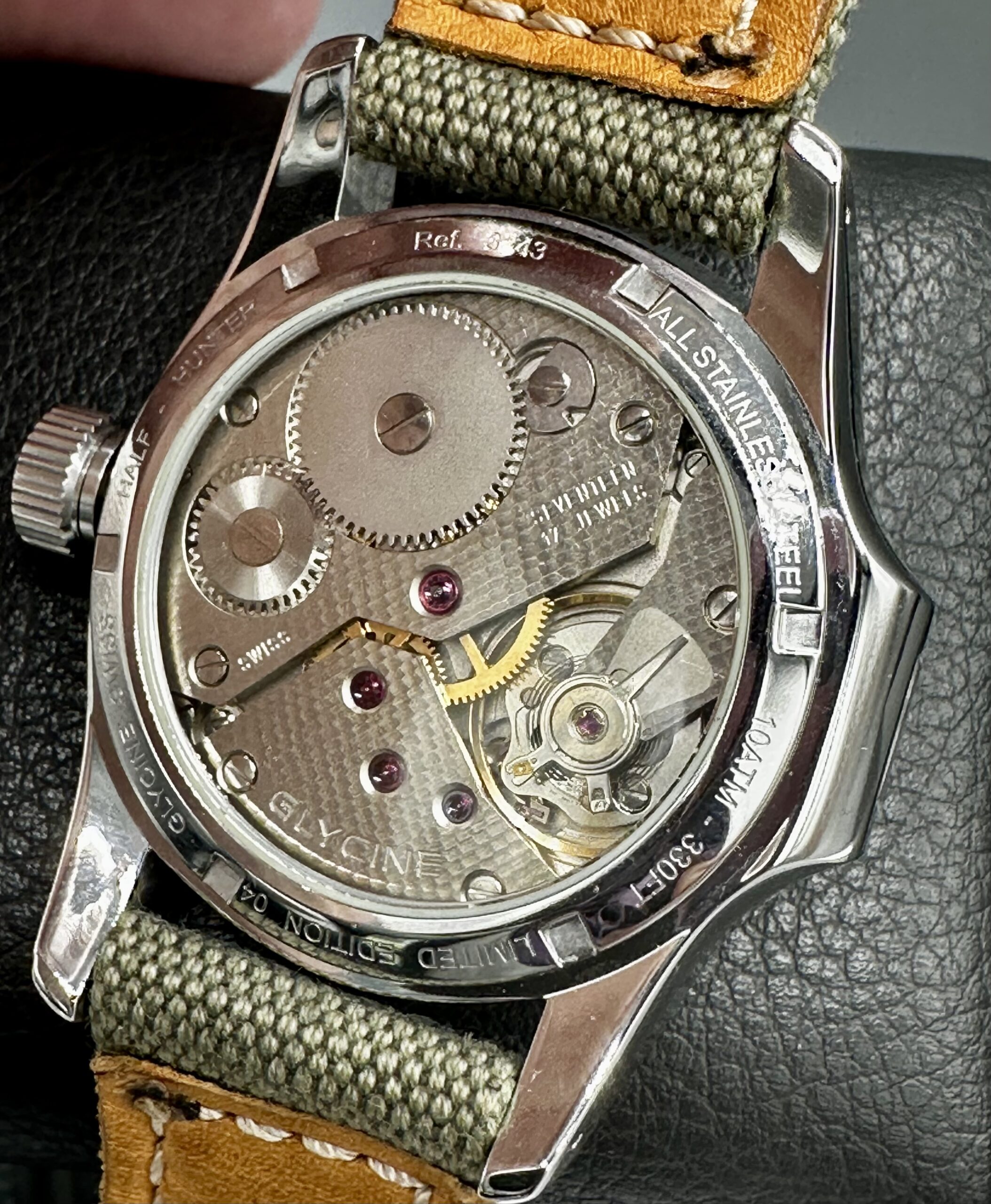 Glycine Incursore Half Hunter Limited Edition Unitas 6498 SWISS