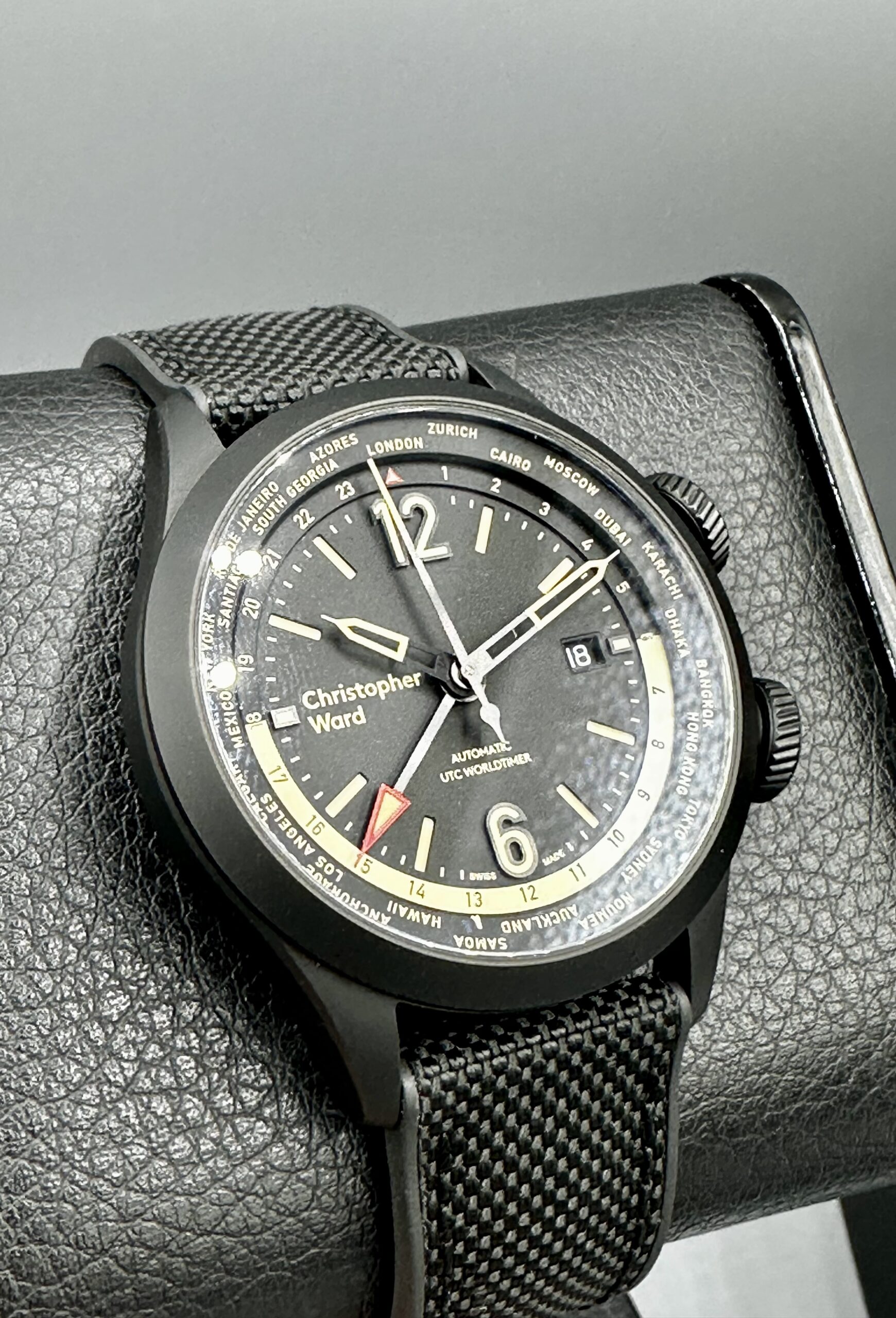 CHRISTOPHER WARD C80 UTC WORLDTIMER 44MM SWISS AUTOMATIC STAINLESS