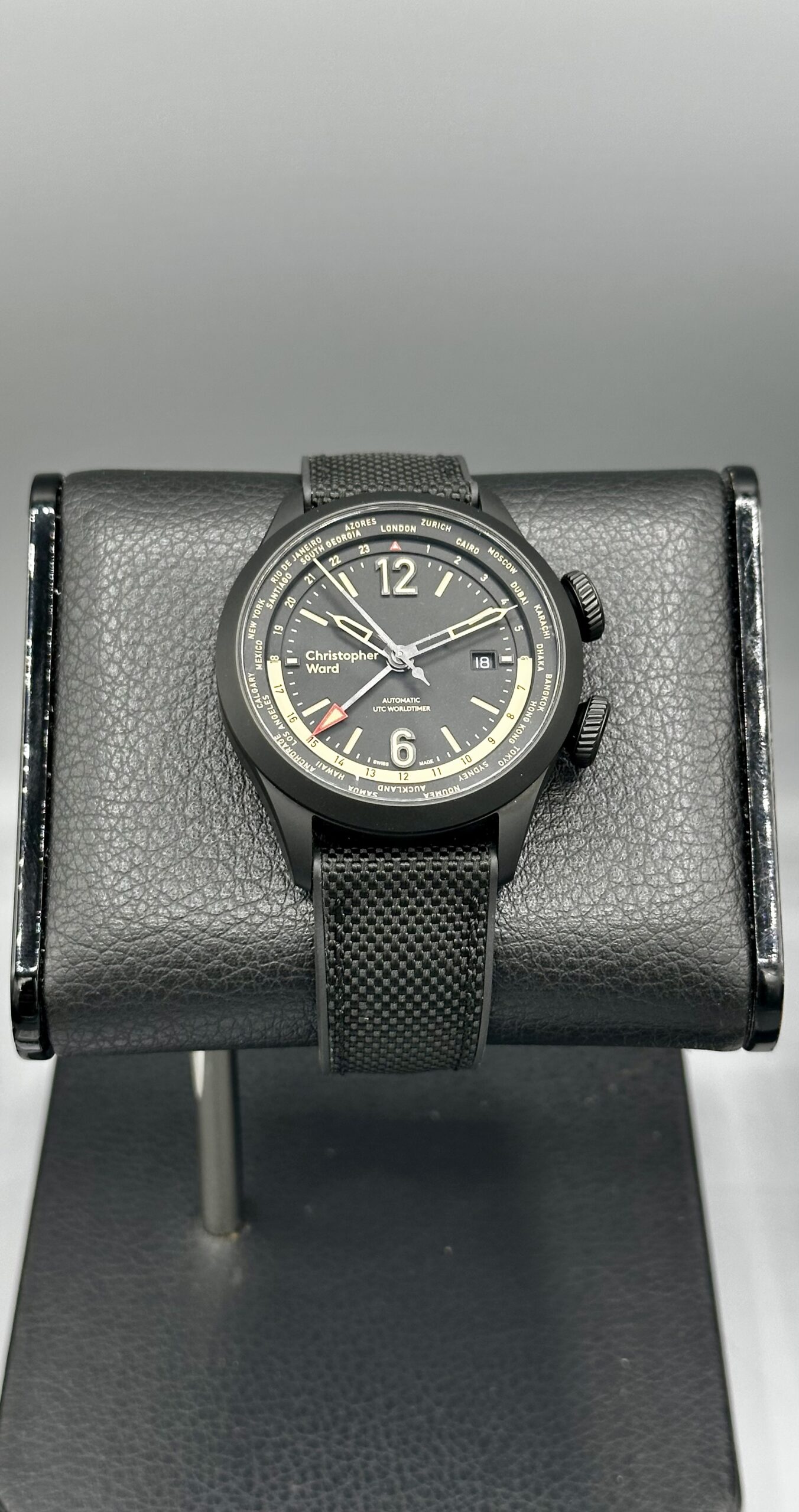 CHRISTOPHER WARD C80 UTC WORLDTIMER 44MM SWISS AUTOMATIC STAINLESS