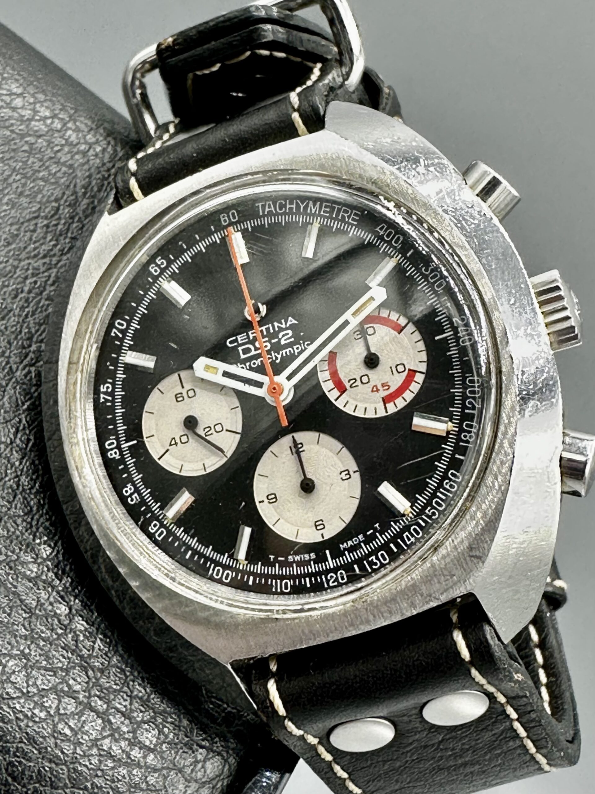 Vintage Certina Chronolympic DS2 Chronograph Swiss Valjoux 72