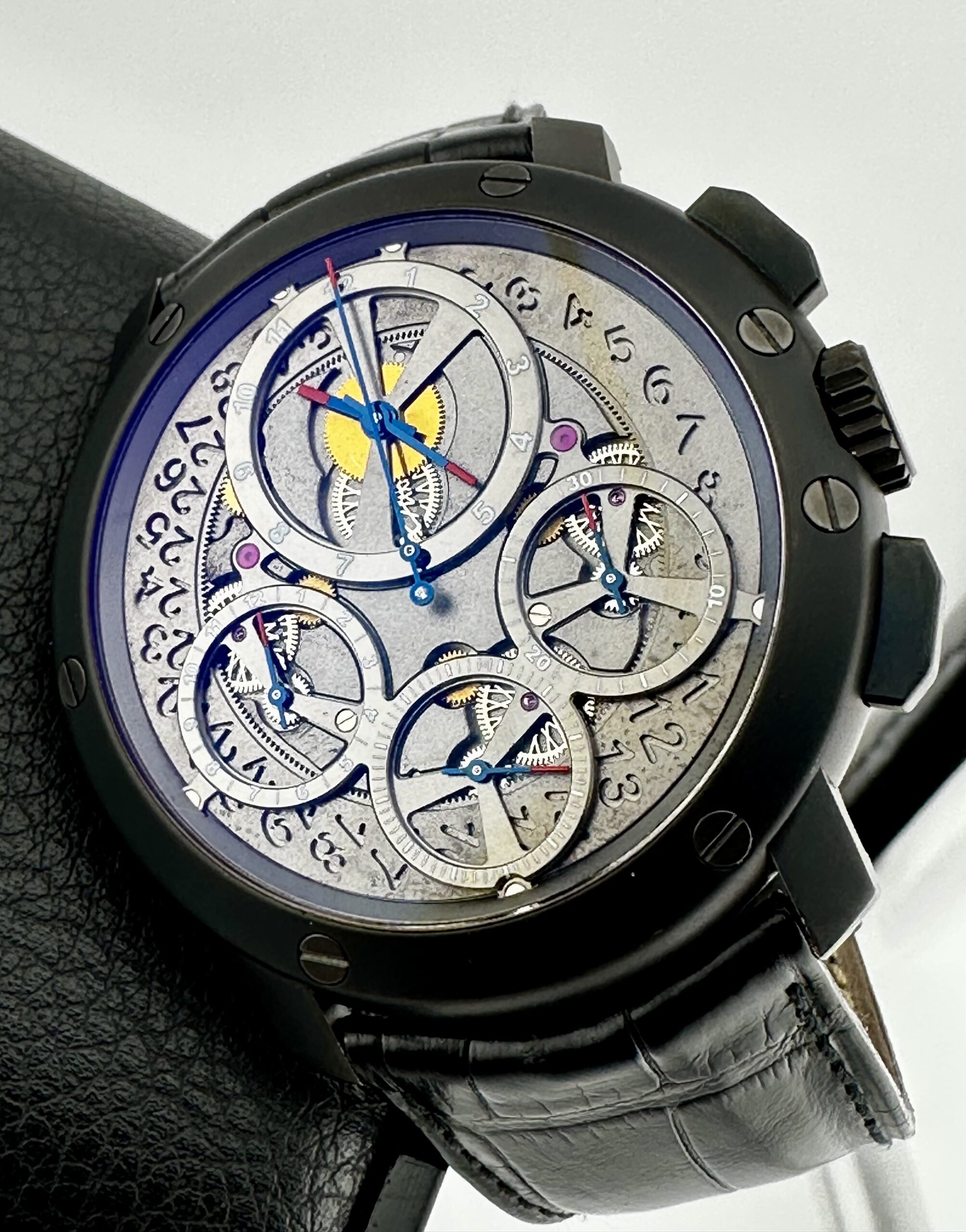 Guy Ellia 2388 Jumbo Chronograph 18k Black Gold Frederic