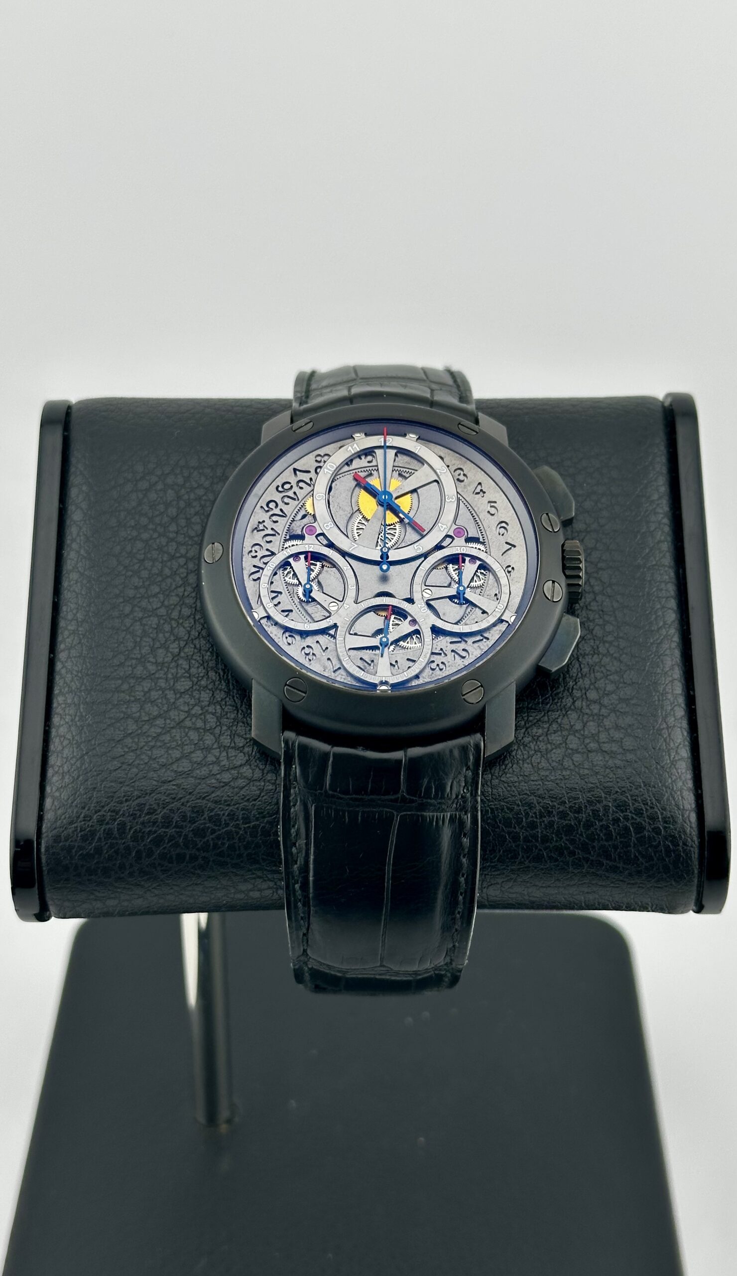 Guy Ellia 2388 Jumbo Chronograph 18k Black Gold Frederic