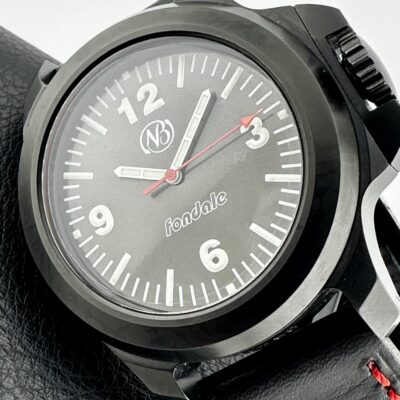 ENNEBI FONDALE Black DLC Coated Grey Sunburst Dial Swiss 44mm 1000m Serviced