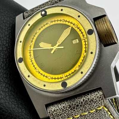 VINTAGE VDB Handmade YD Yellow Date Titanium Bydinator Automatic Movement 46mm
