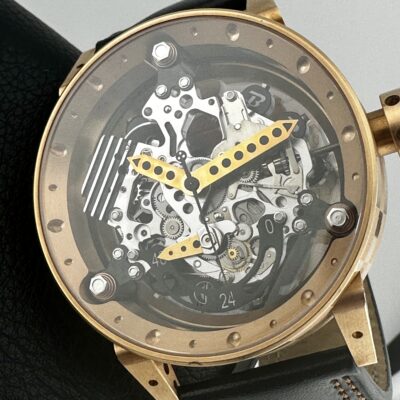 B.R.M R50 18k Rose Gold OPEN WORKED Ref 001-R-05 50mm Swiss Automatic MSRP $49k